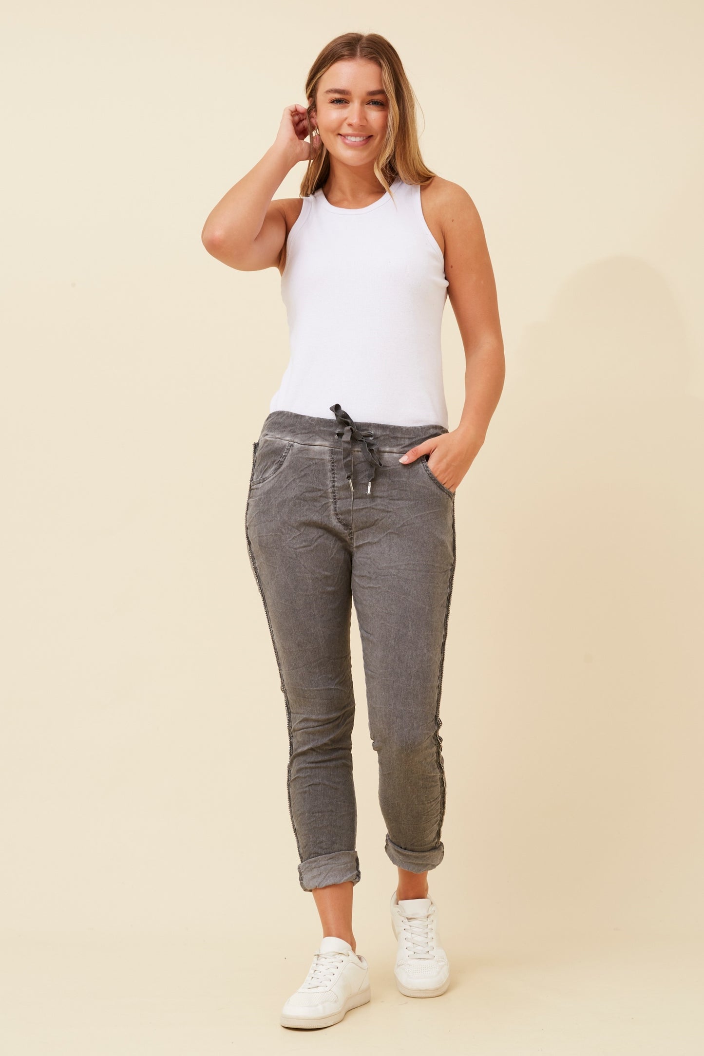 MABEL PANTS - DARK GREY