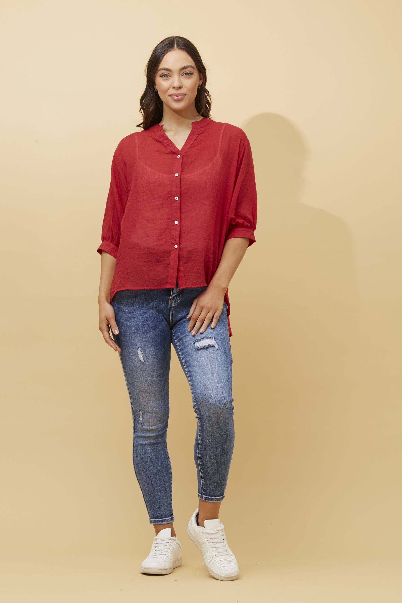 ELAINE TOP- RED