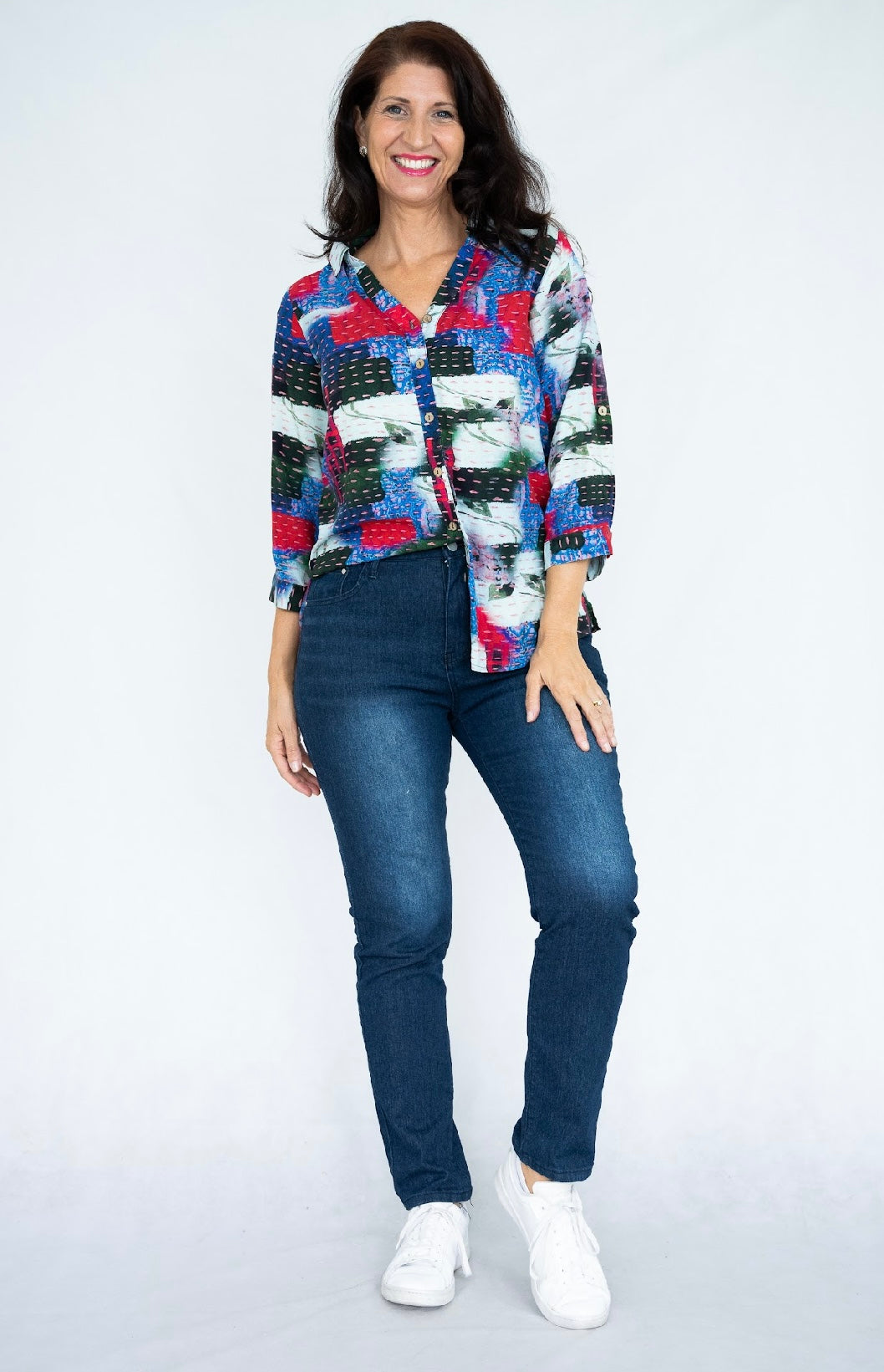 MELINDA TOP - NAVY