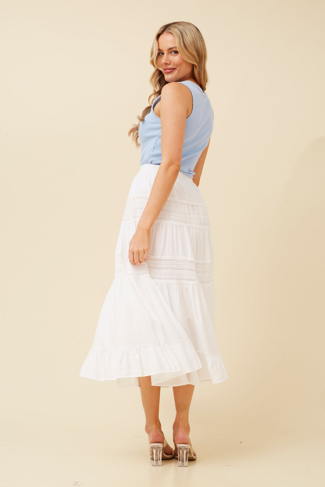 LAINEY SKIRT - WHITE