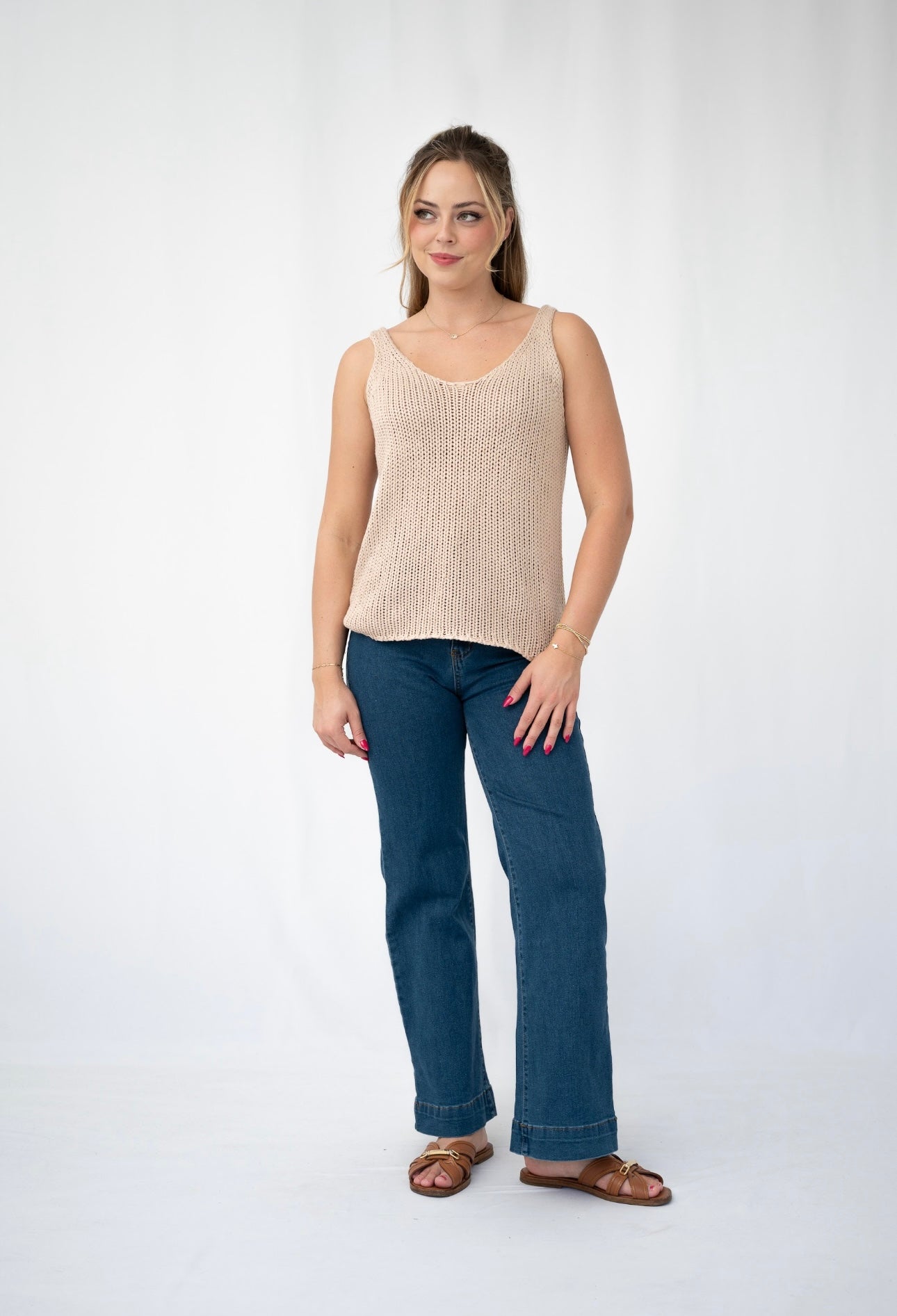 PERRIE SINGLET TOP - MOCHA