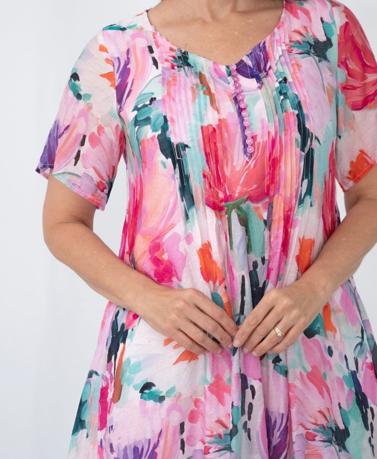 FLORENCE MINI DRESS - HOT PINK