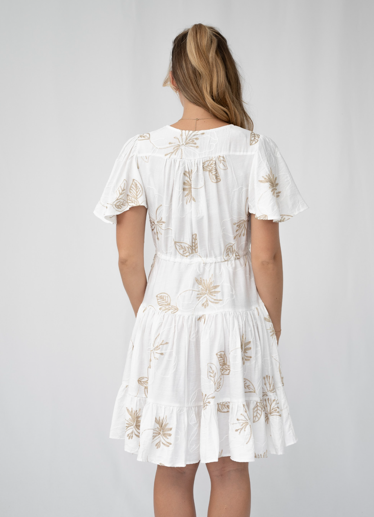 TANISHA MINI DRESS - WHITE