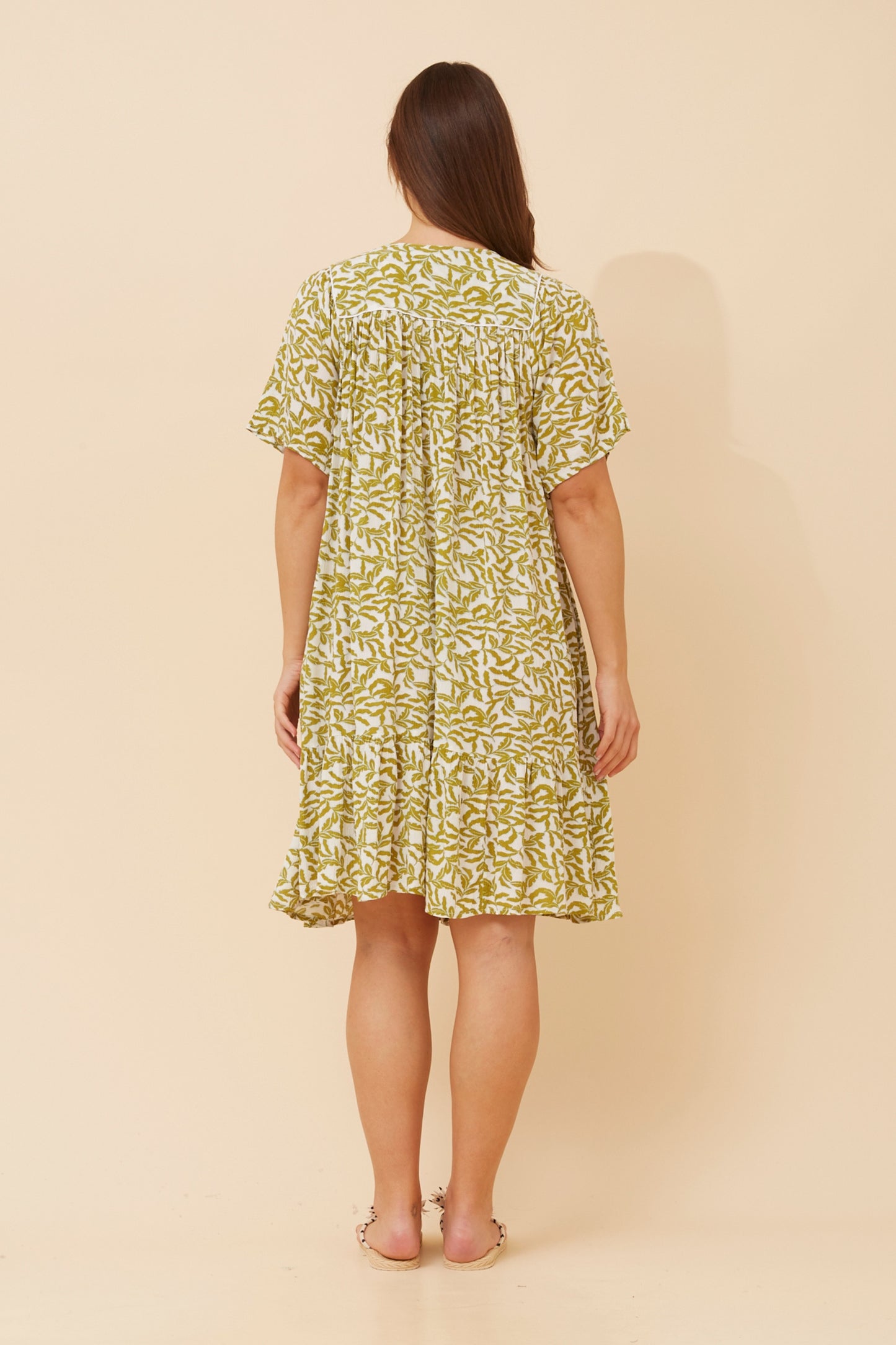 JUDIE MINI DRESS - CHARTREUSE