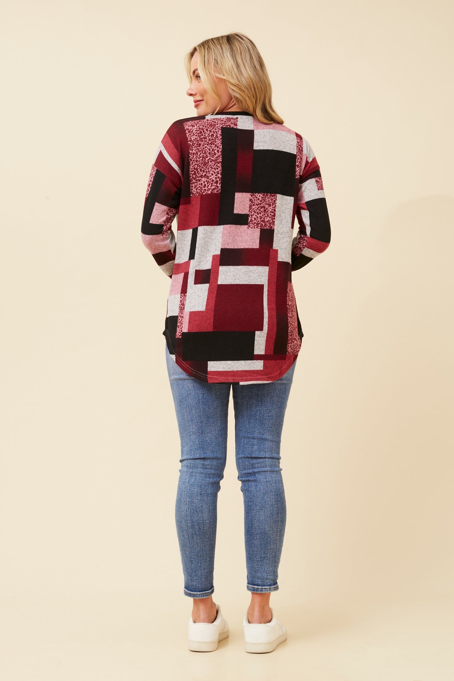 FLORENCE TOP - BURGUNDY