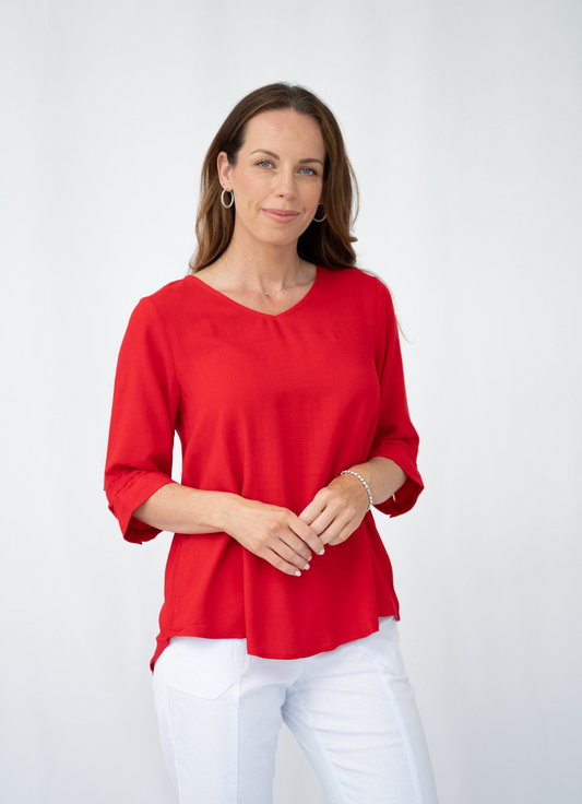 CASEY TOP - RED