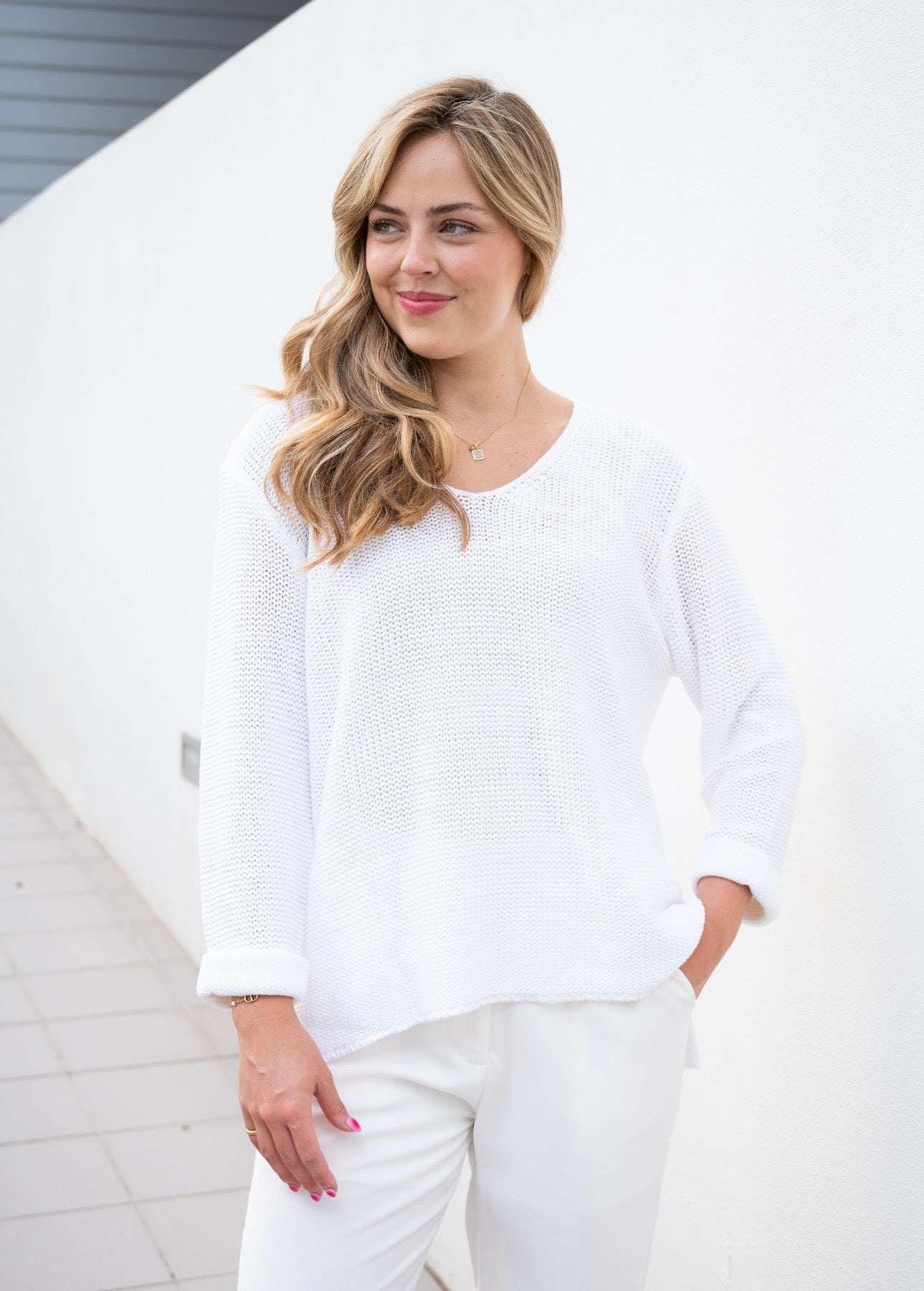 TERIZA KNIT - WHITE