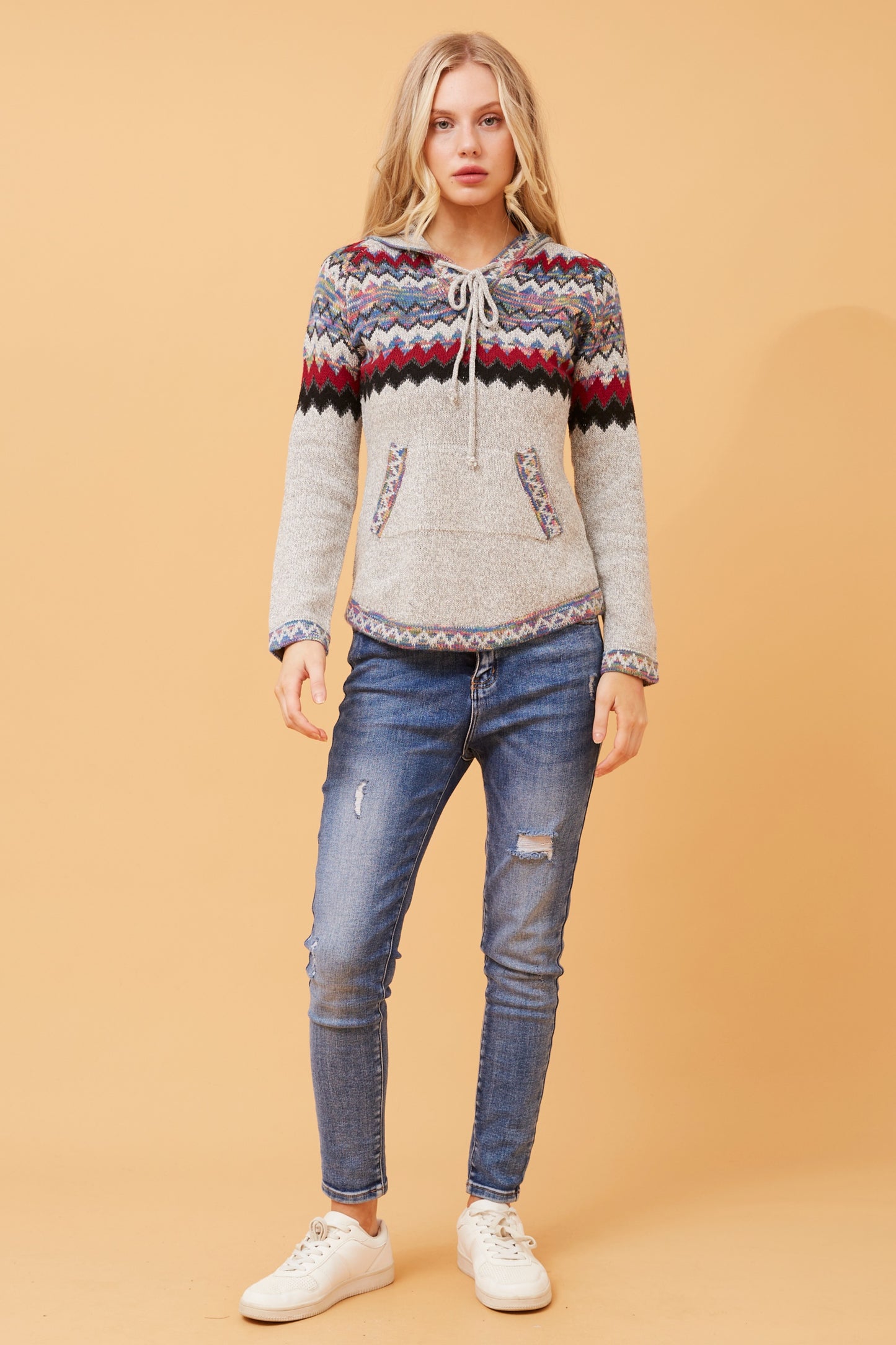 HARRIET KNIT JACKET - LIGHT GREY