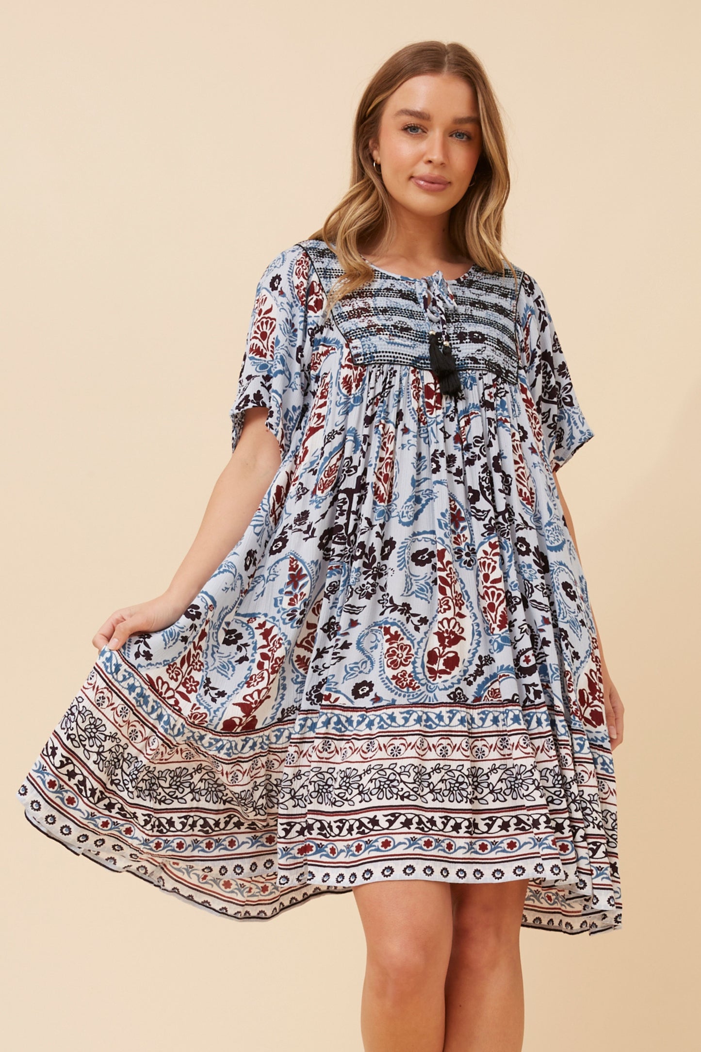 JUDIE MINI DRESS - BLUE