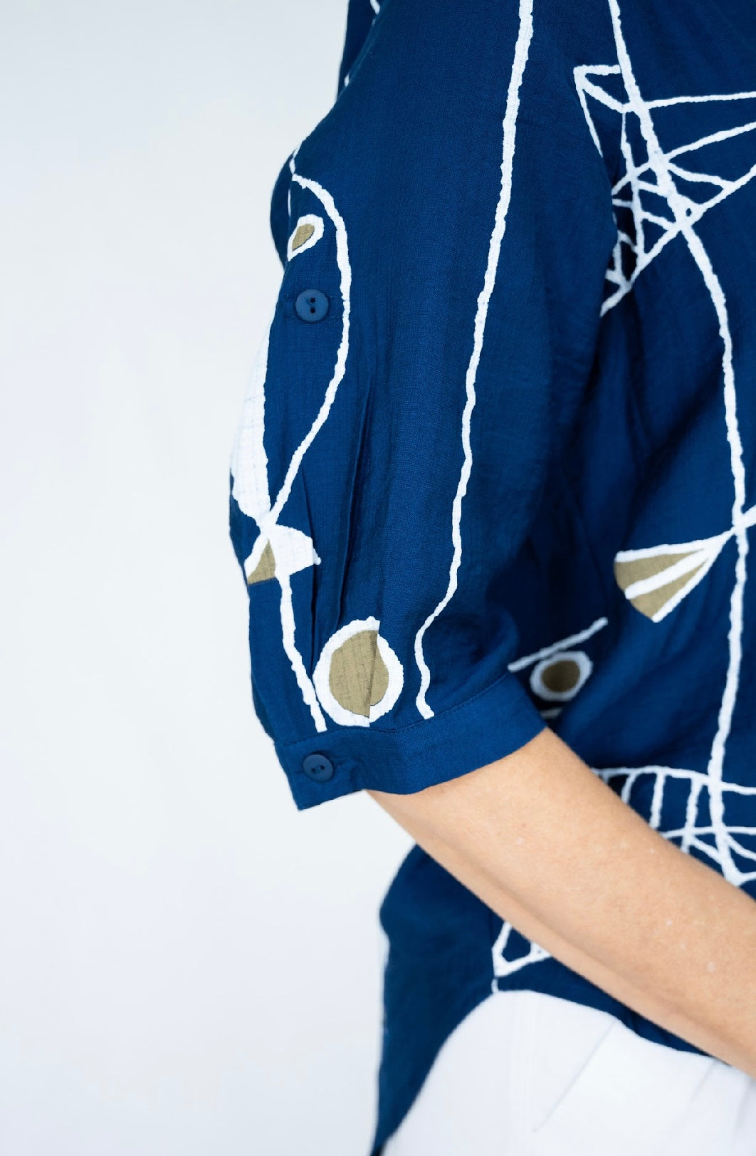 SHAMANO TOP - NAVY