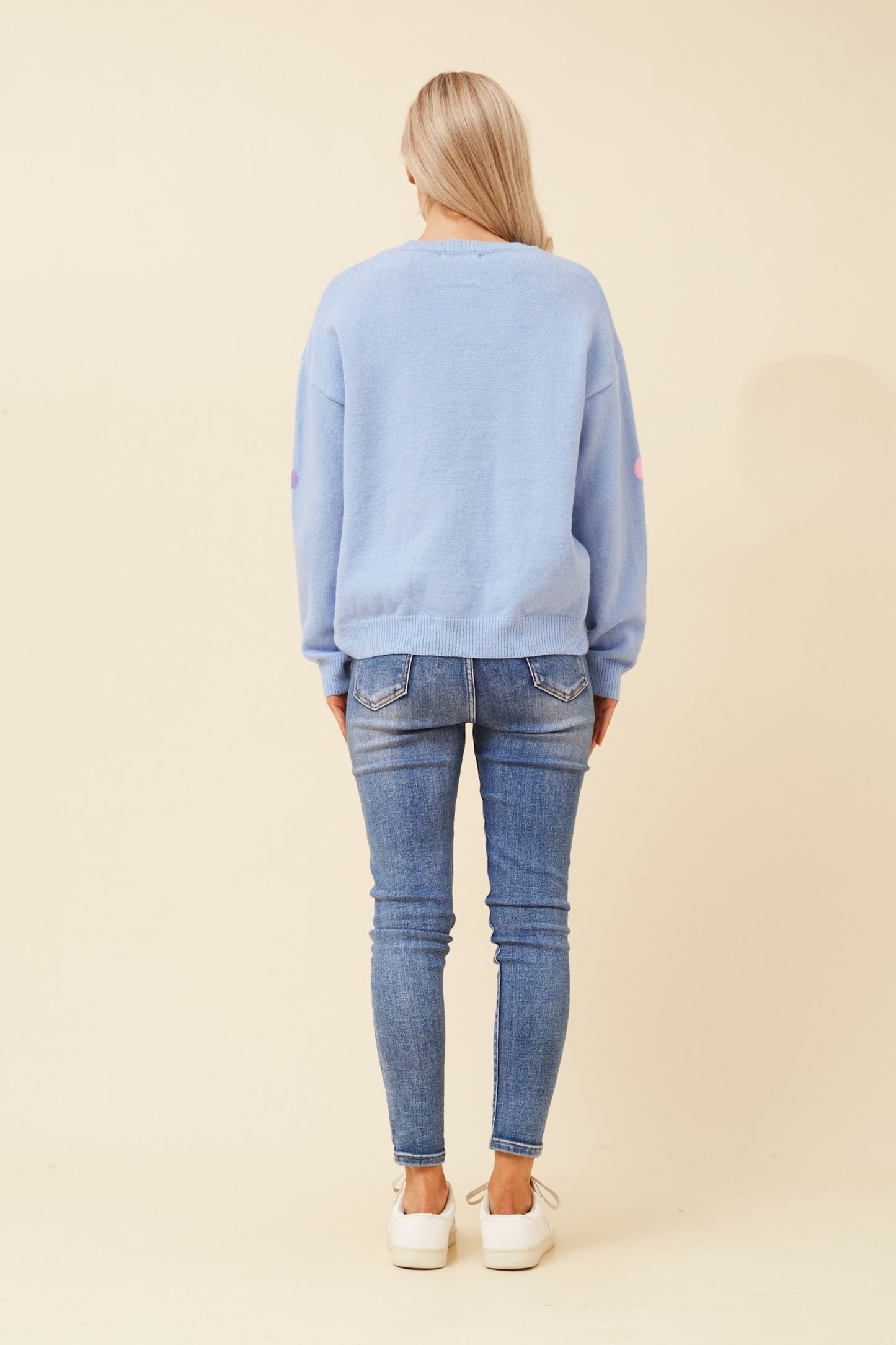 KATHRYN KNIT JUMPER - BLUE