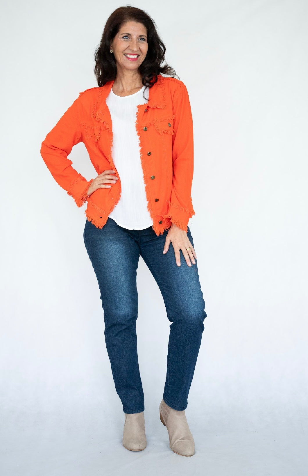 ESTELLE JACKET - TANGERINE