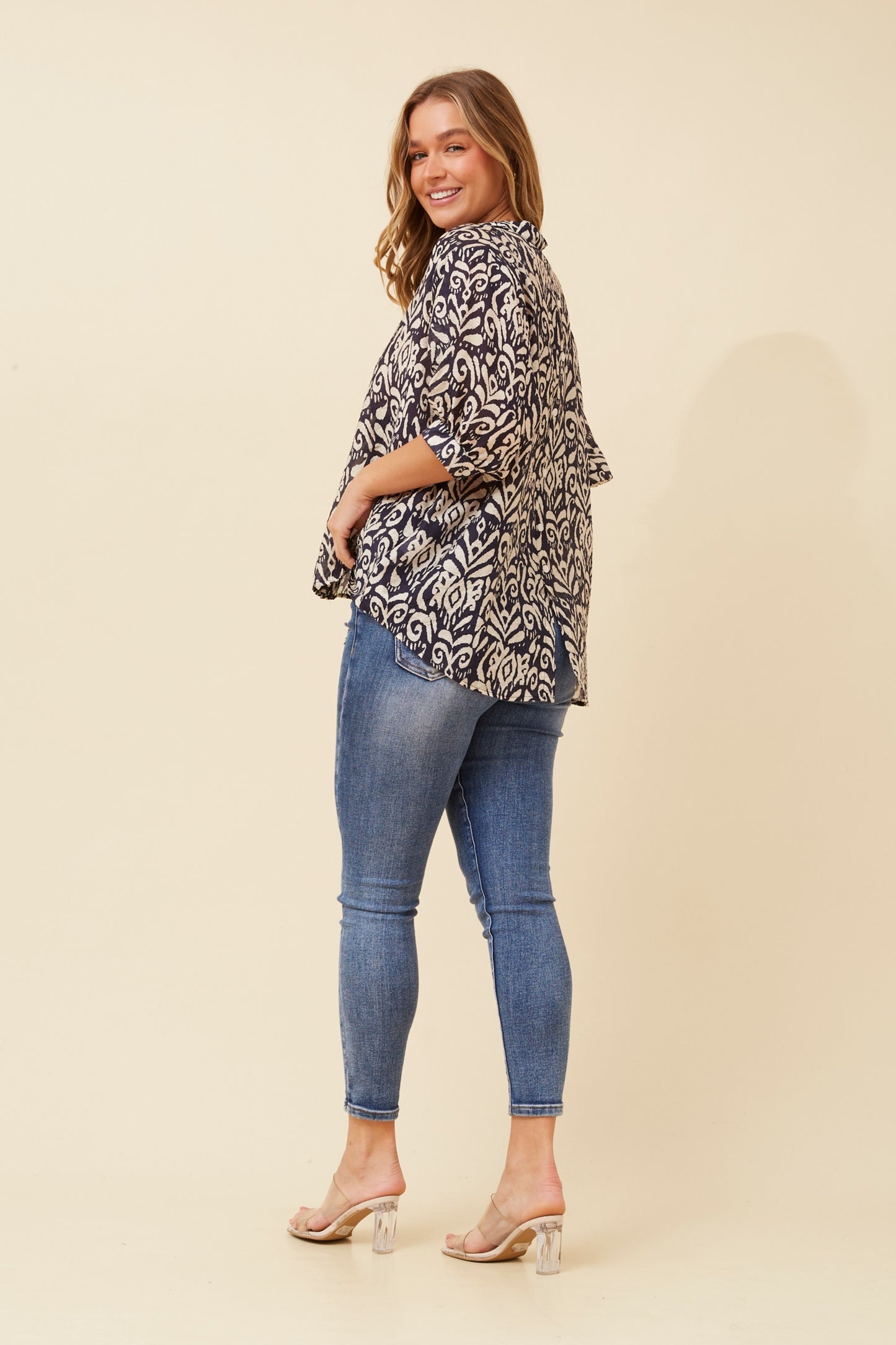 JOELLE TOP - NAVY