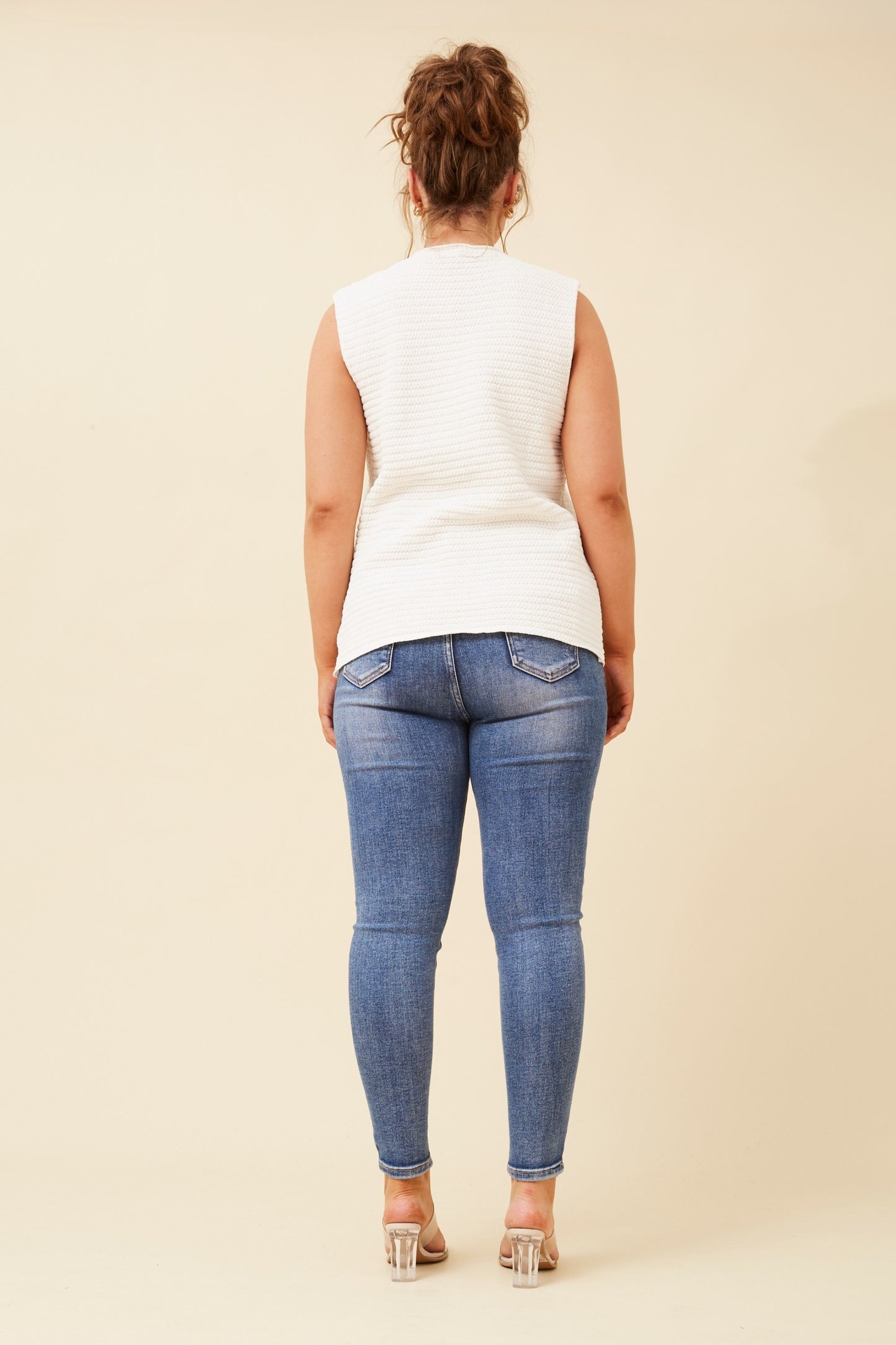 CELINE KNIT VEST - IVORY