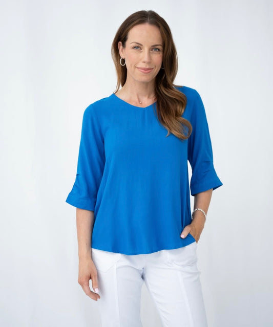 CASEY TOP - COBALT BLUE
