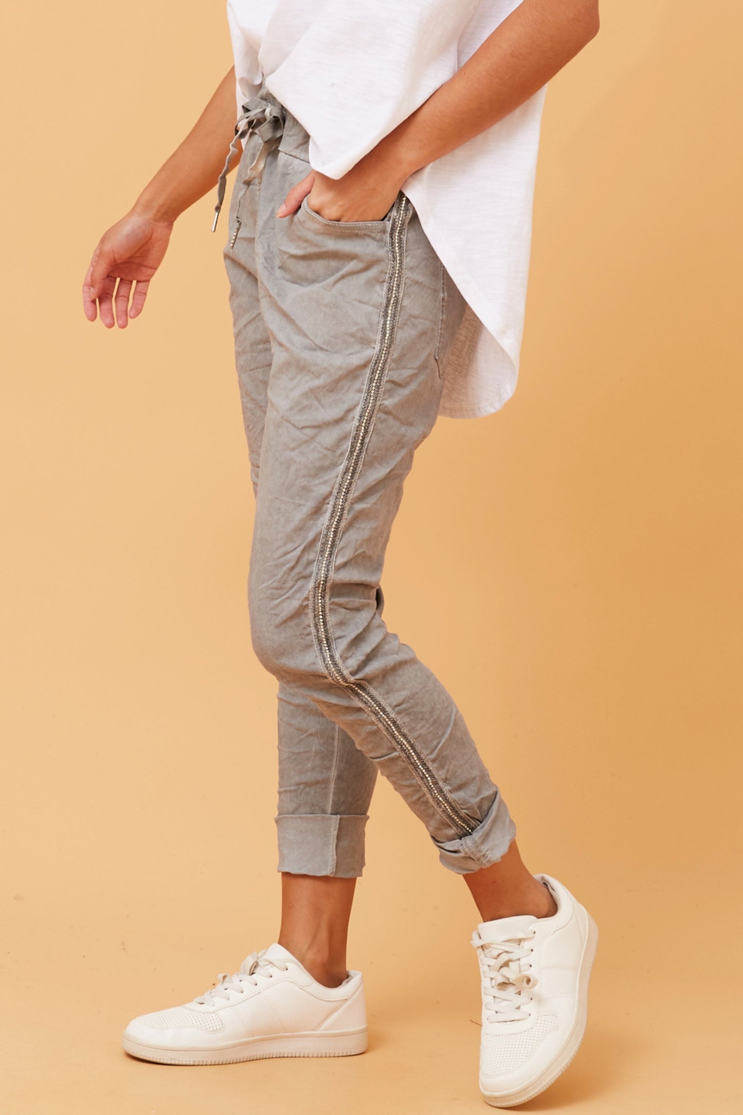 MABEL PANTS - LIGHT GREY