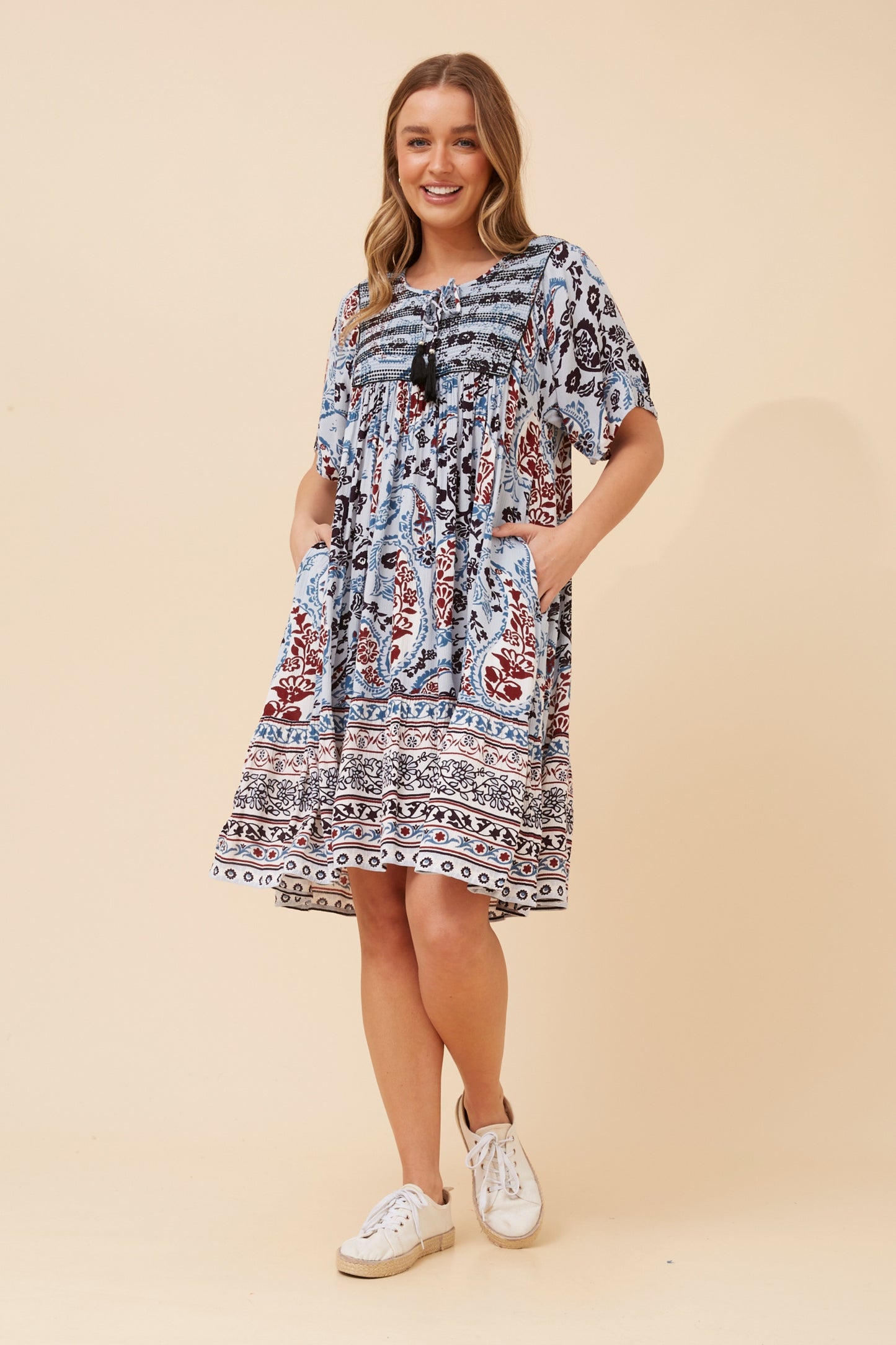 JUDIE MINI DRESS - BLUE