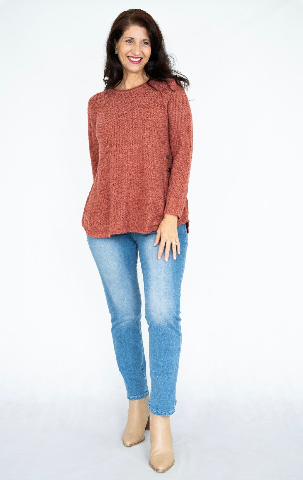 NOVA KNIT JUMPER - RUST