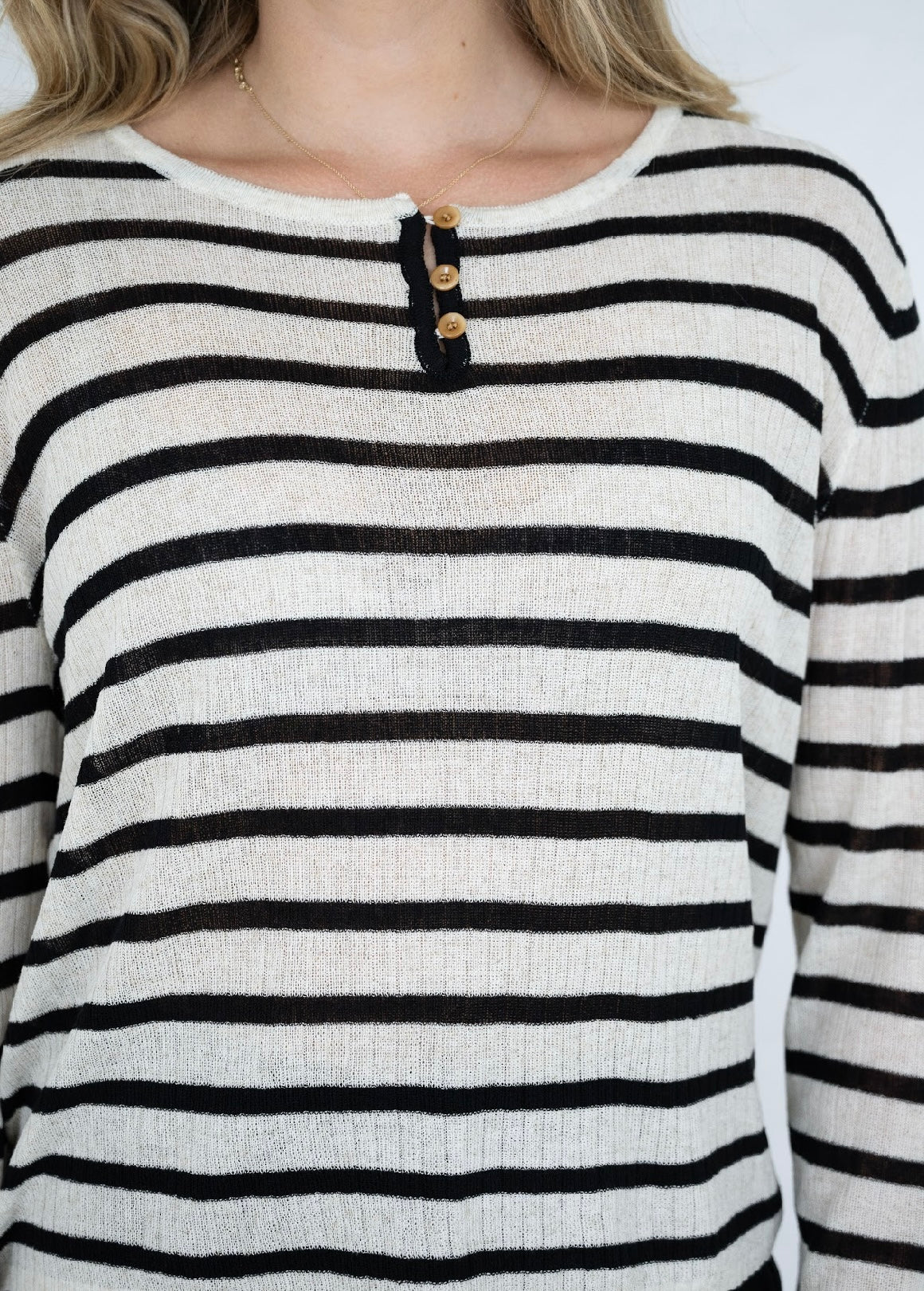 LISA KNIT TOP - BLACK