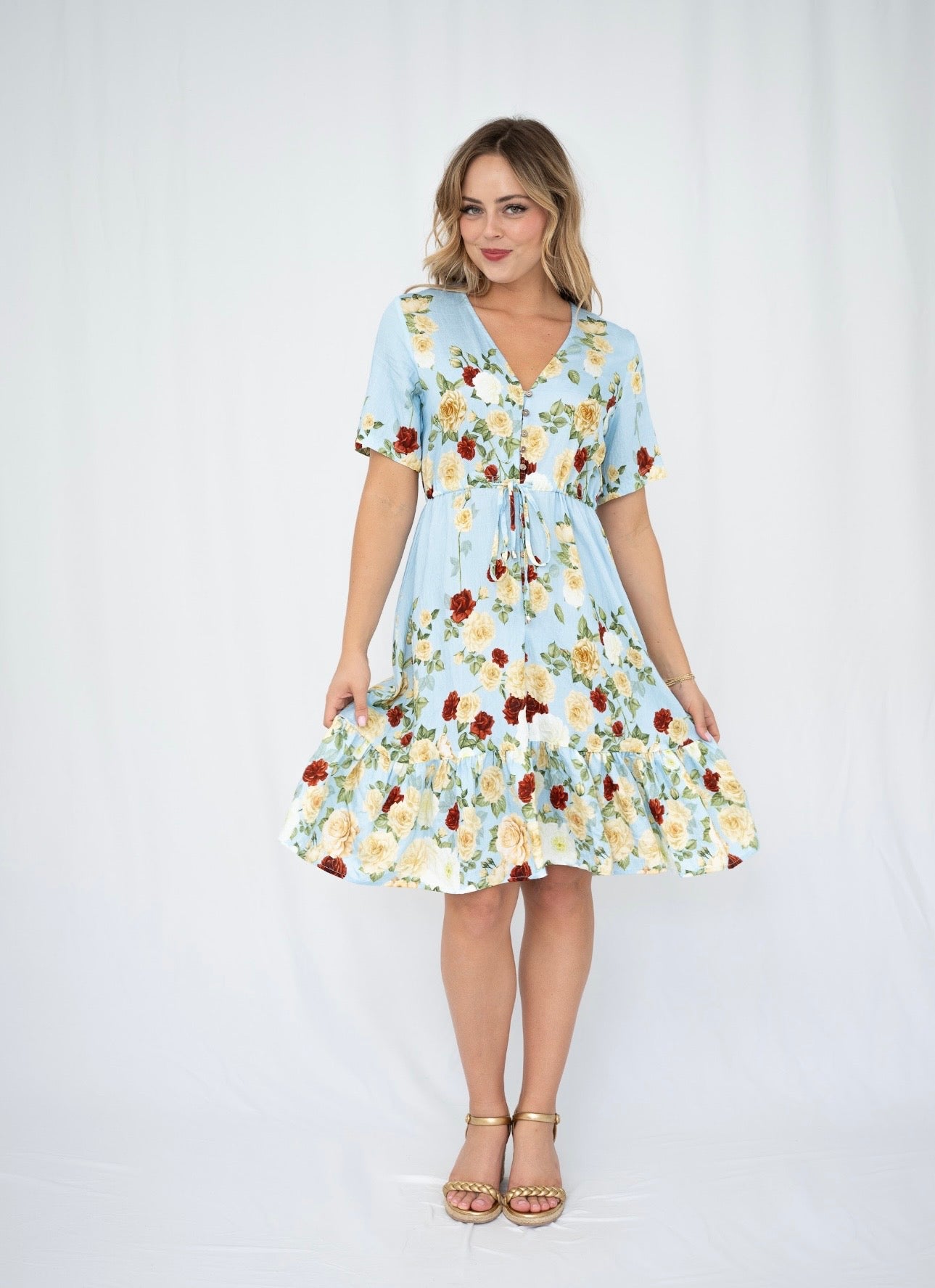 KRISTINA MINI DRESS - BLUE