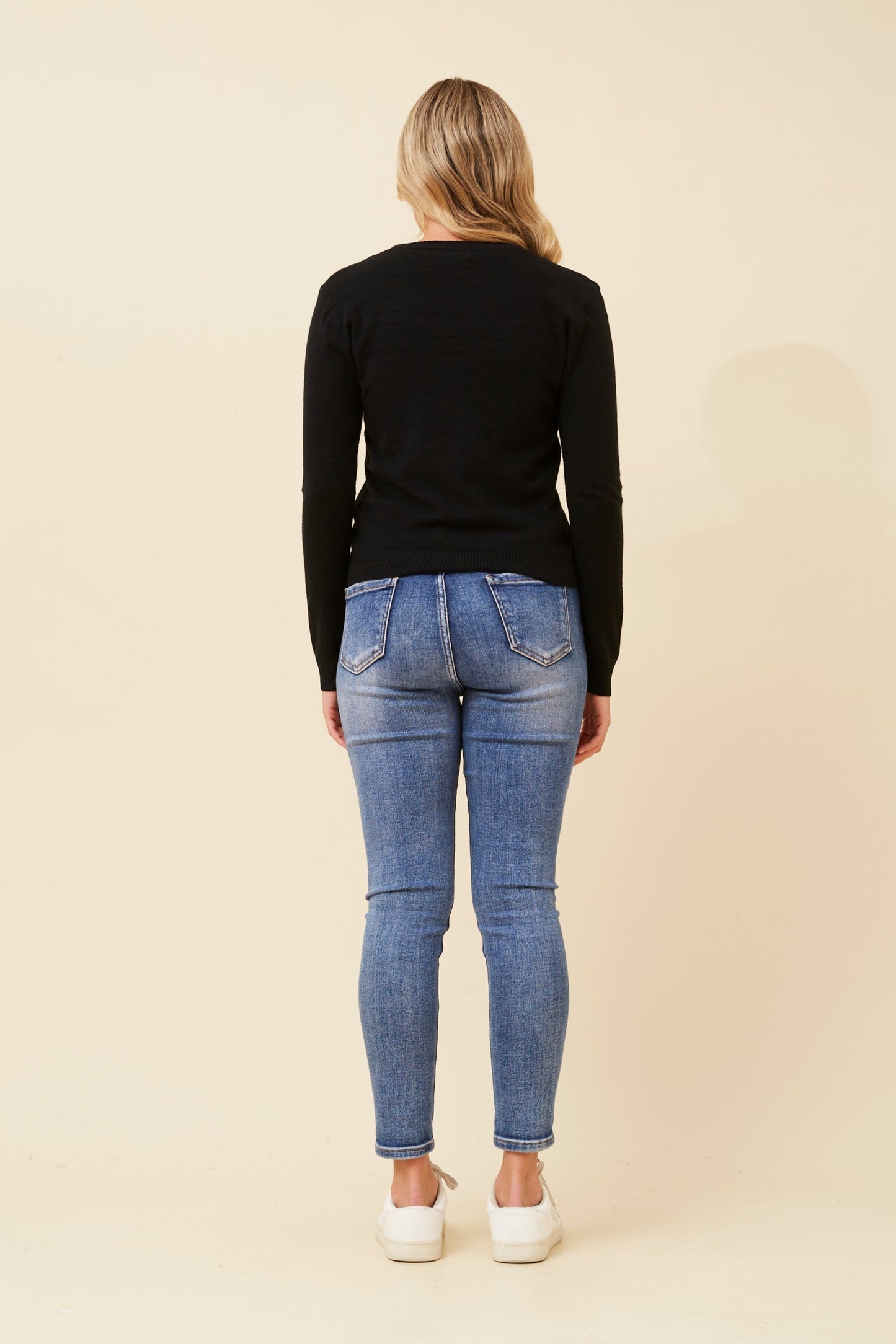 KELSIE KNIT CARDIGAN - BLACK