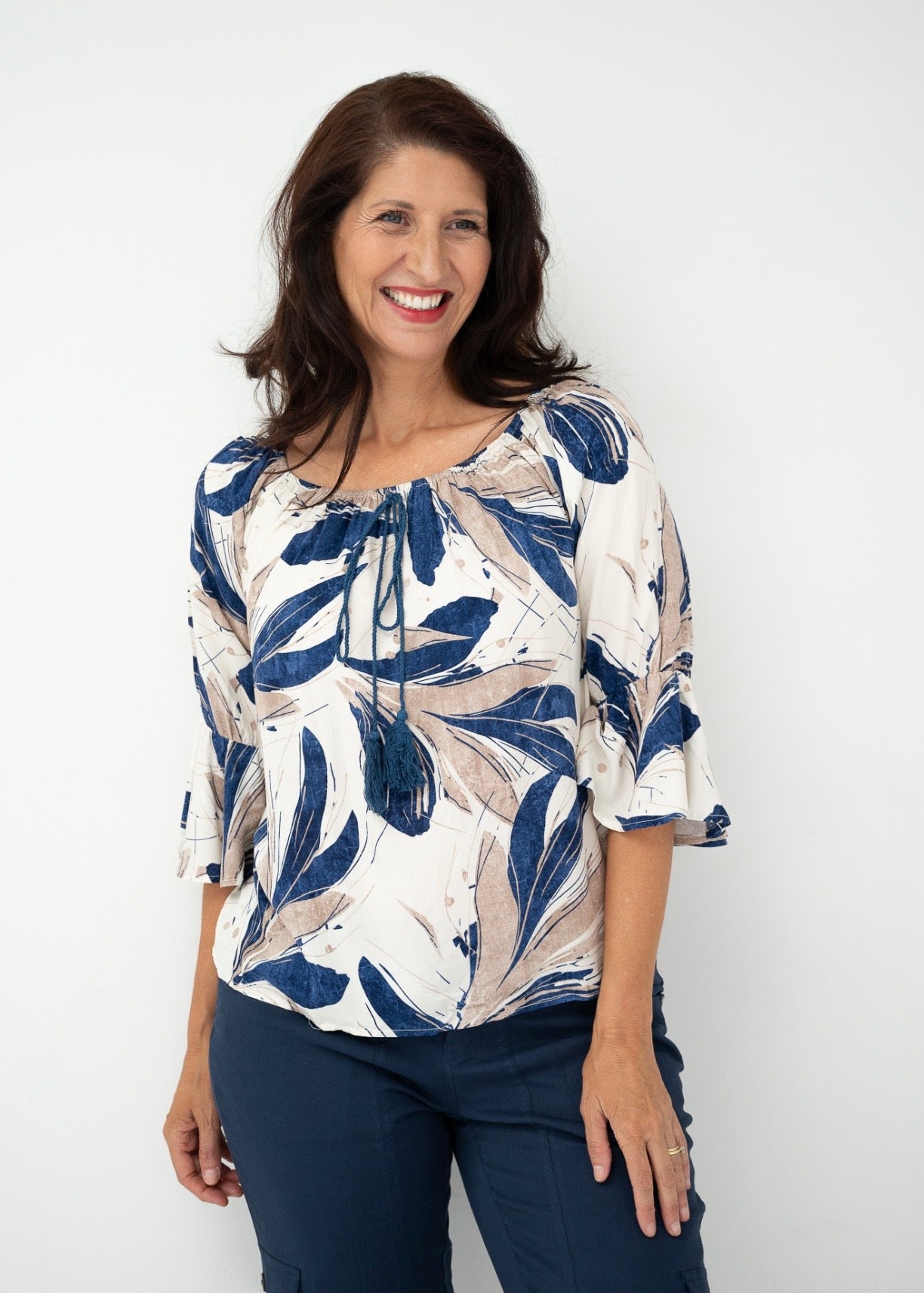 KALENE TOP - BLUE