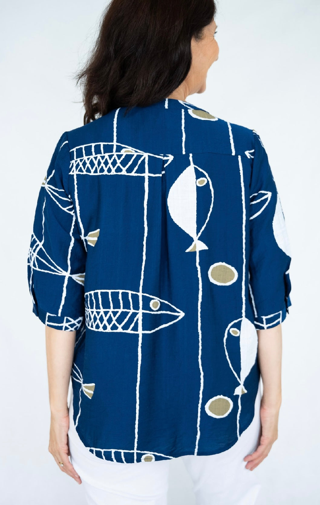 SHAMANO TOP - NAVY