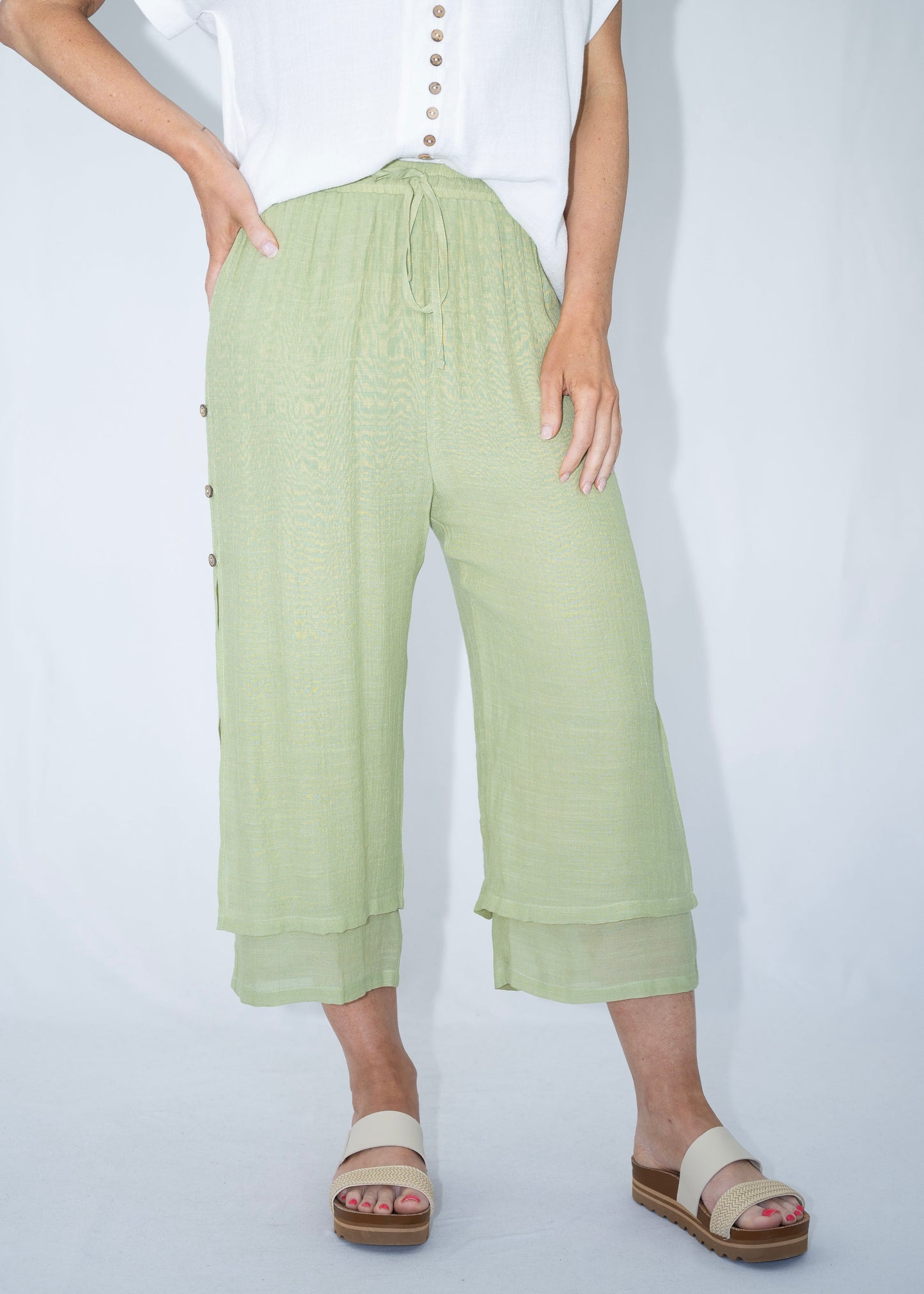 ALINA PANTS - LIGHT SAGE