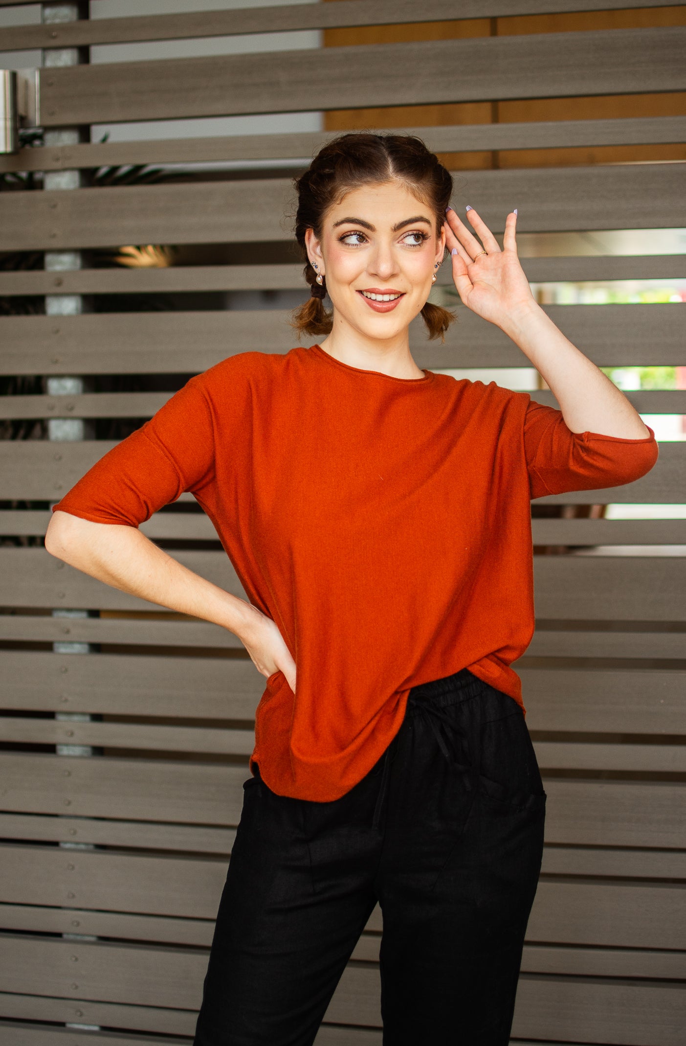 RYLEY KNIT - BURNT ORANGE