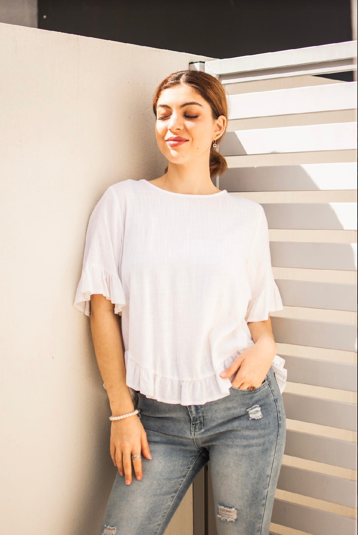 MAREE TOP  WHITE