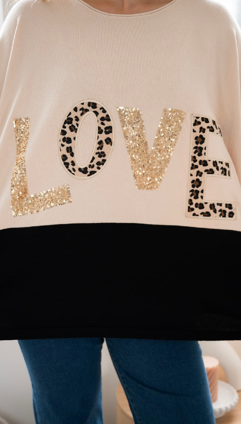 LOVE KNIT JUMPER - BEIGE