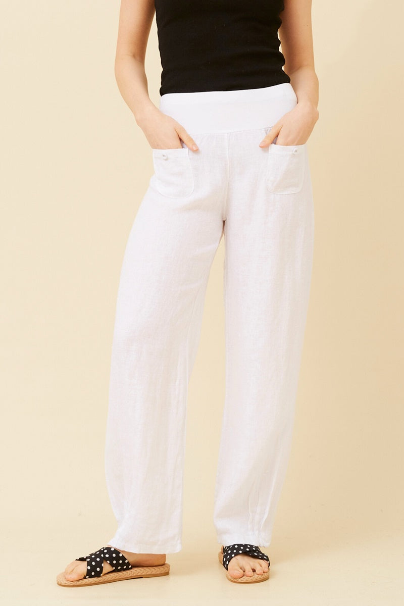 GABBY PANTS - WHITE