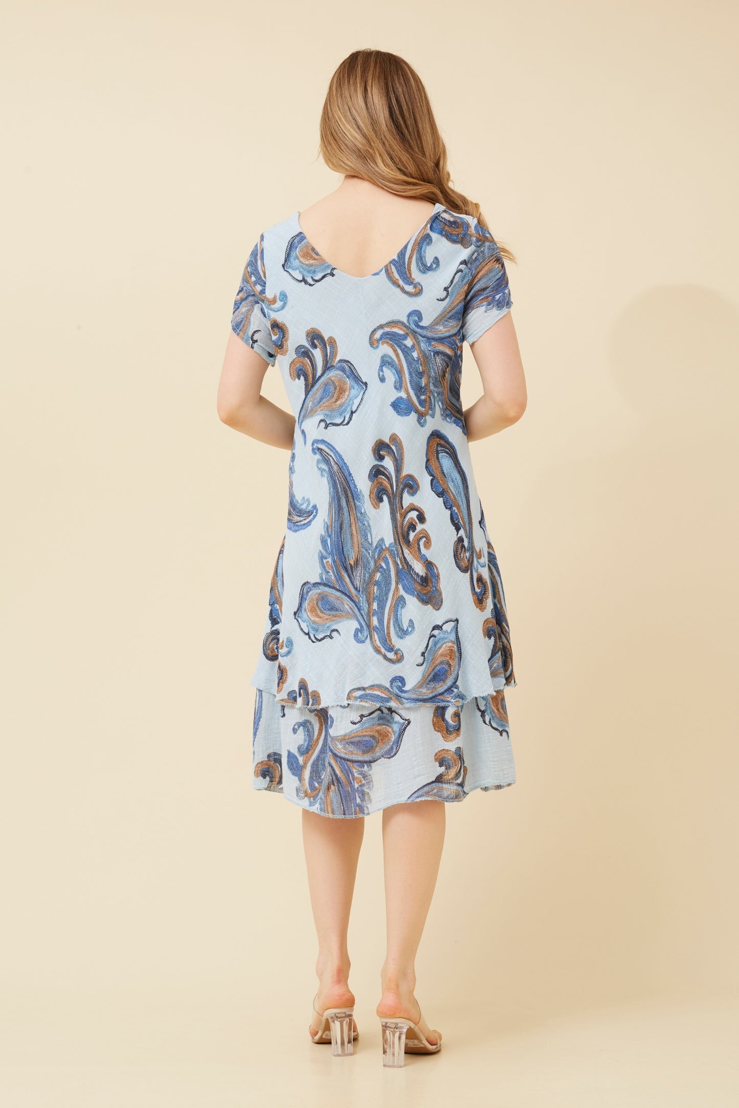 NARELLE MINI DRESS - LIGHT BLUE