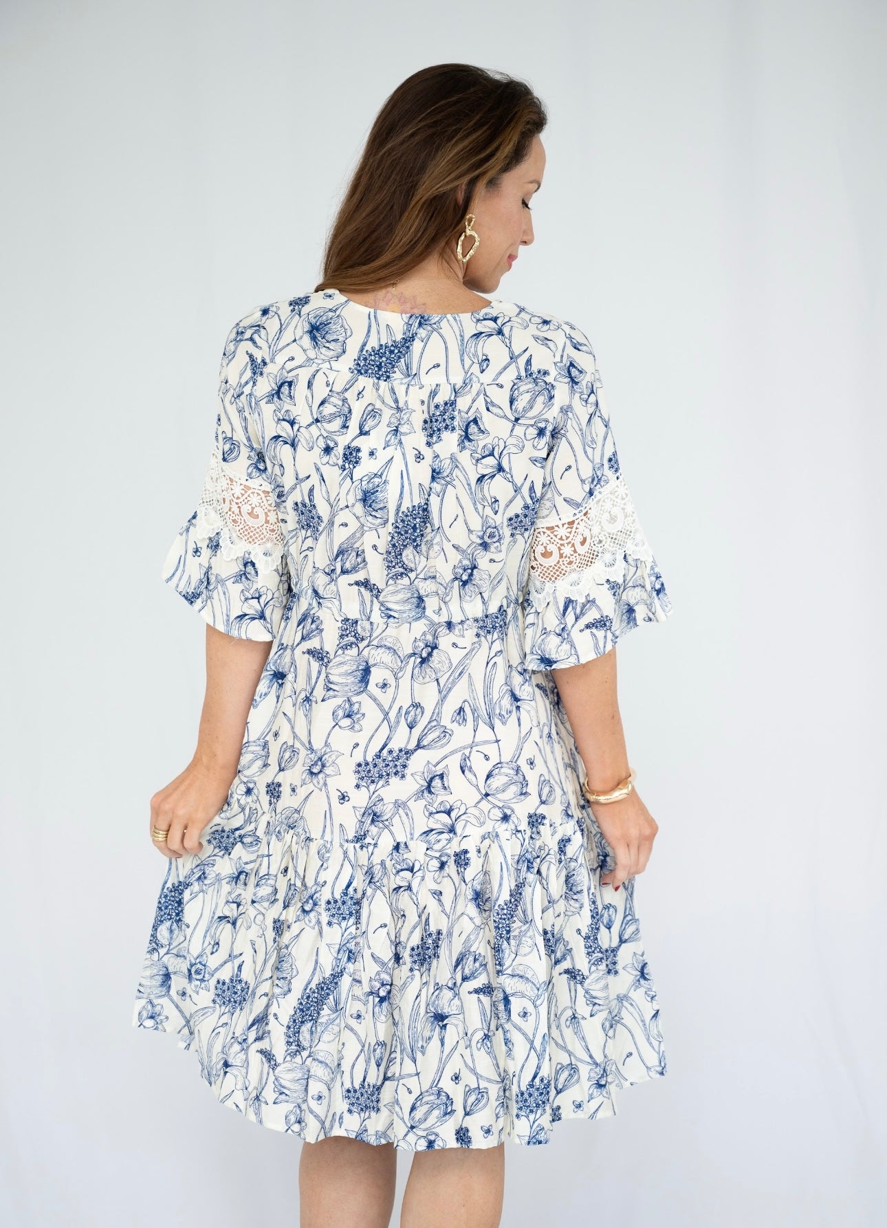 BEVERLY MINI DRESS - BLUE