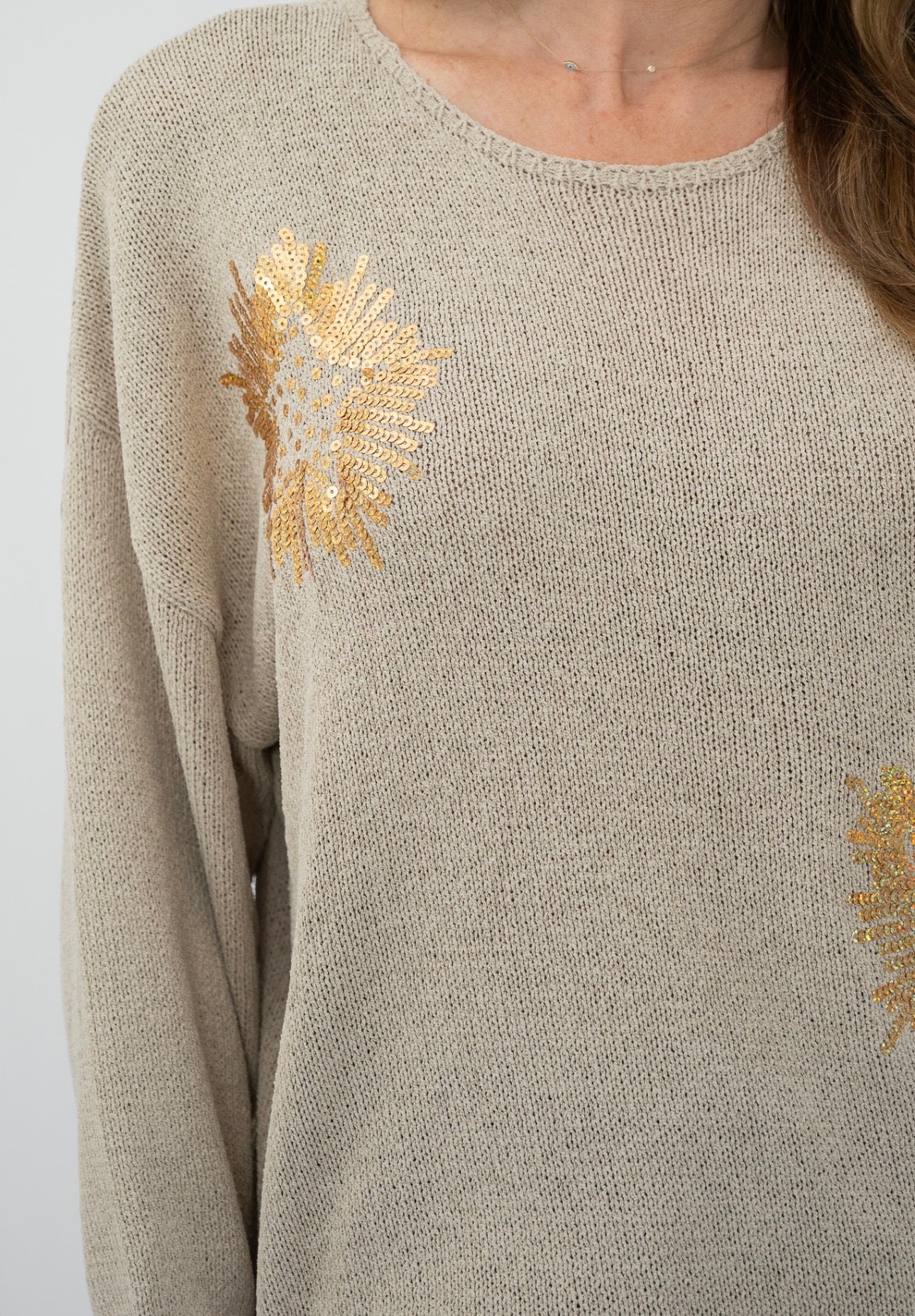 ELENORA KNIT JUMPER - BEIGE