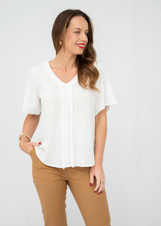 EVELYN TOP - WHITE