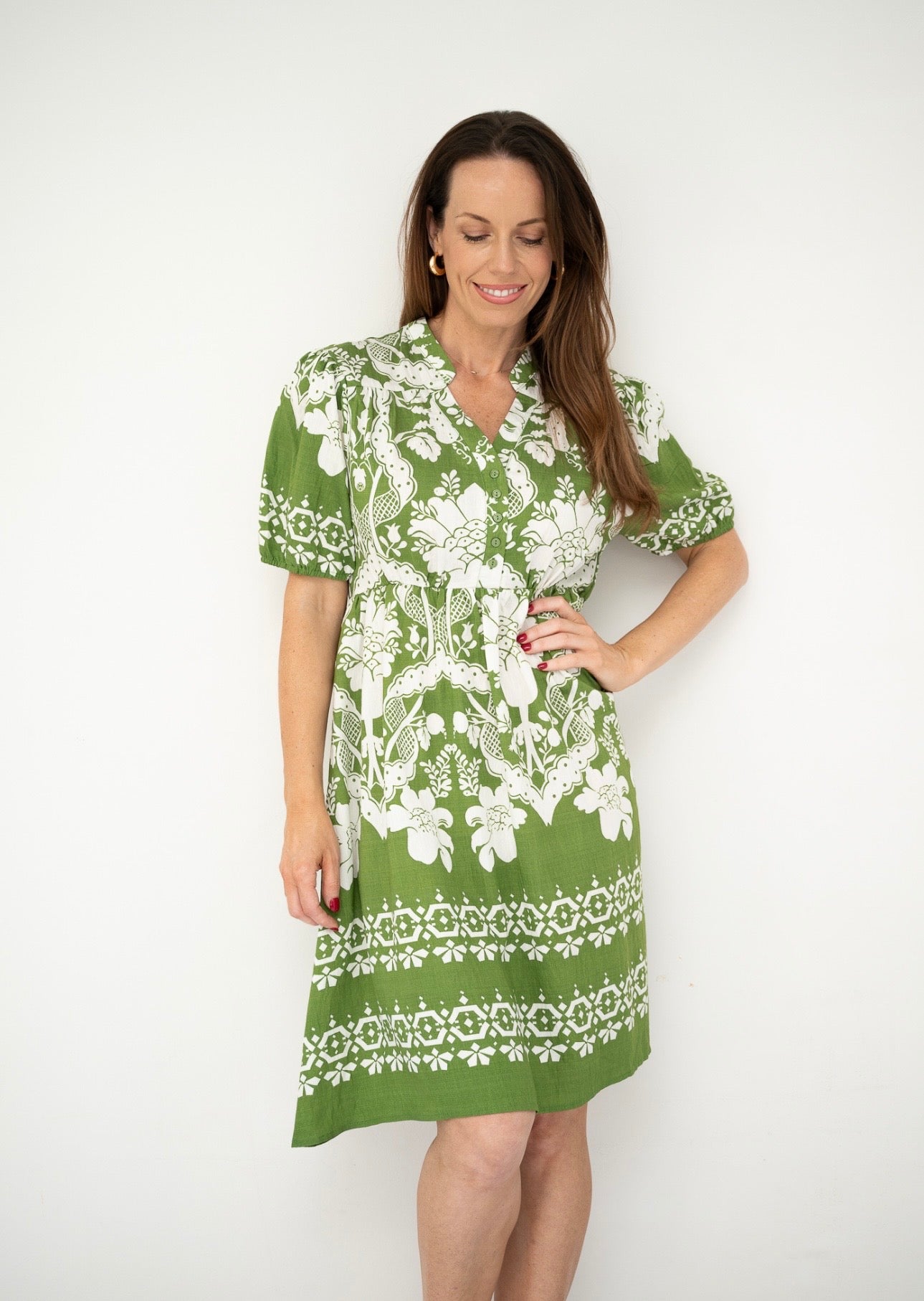 JEMIMA MINI DRESS - GREEN