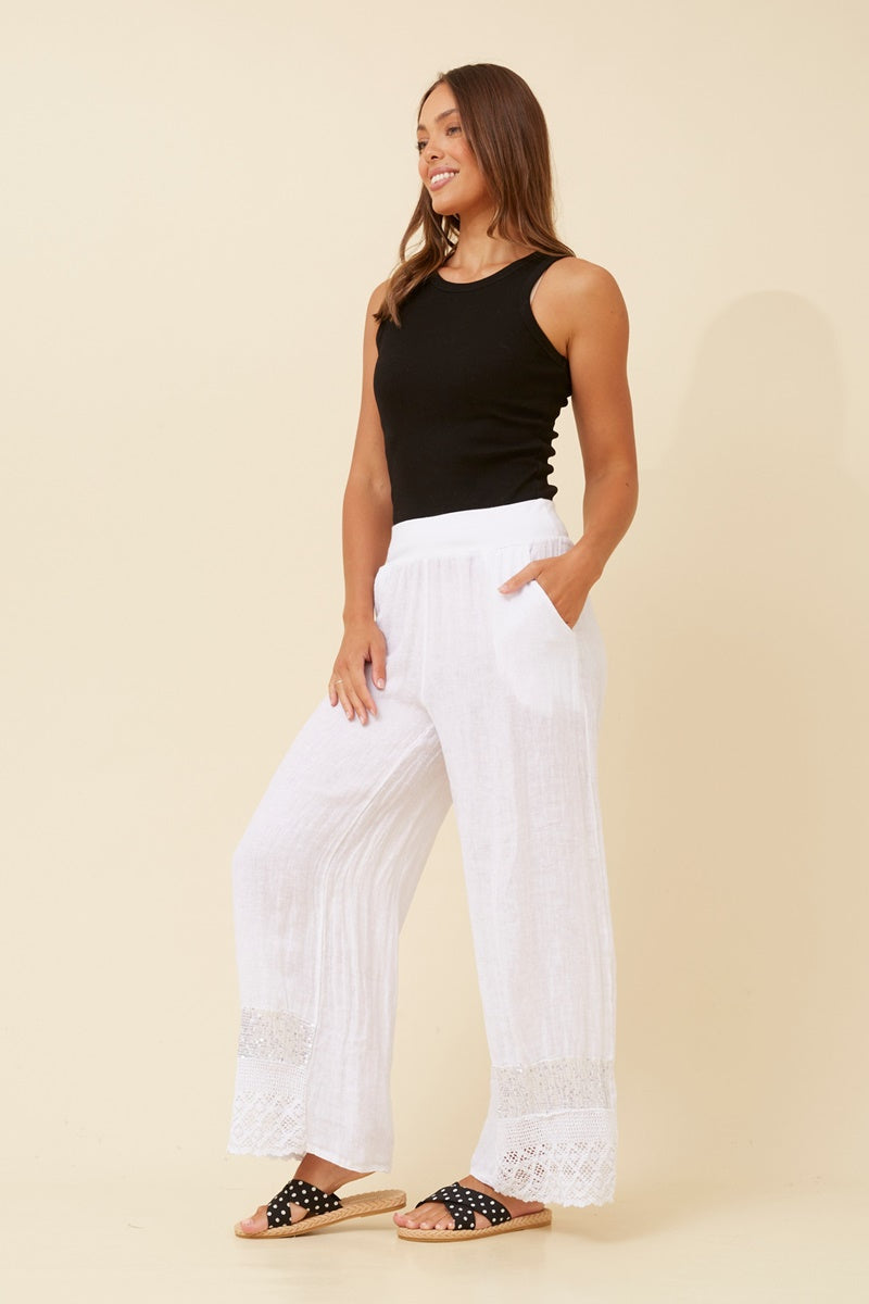 MICHELLE PANTS - WHITE