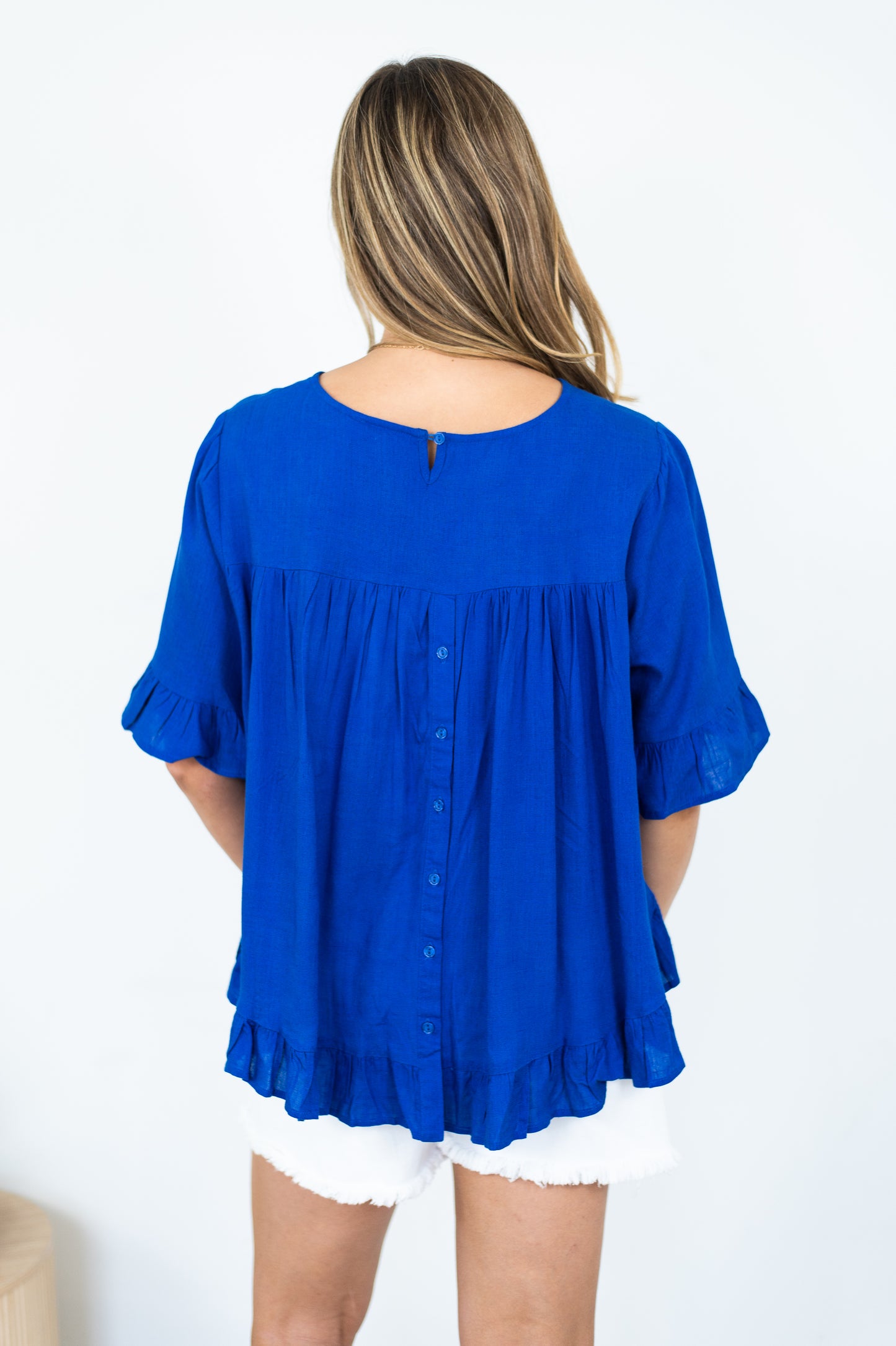 MAREE TOP - COBALT BLUE