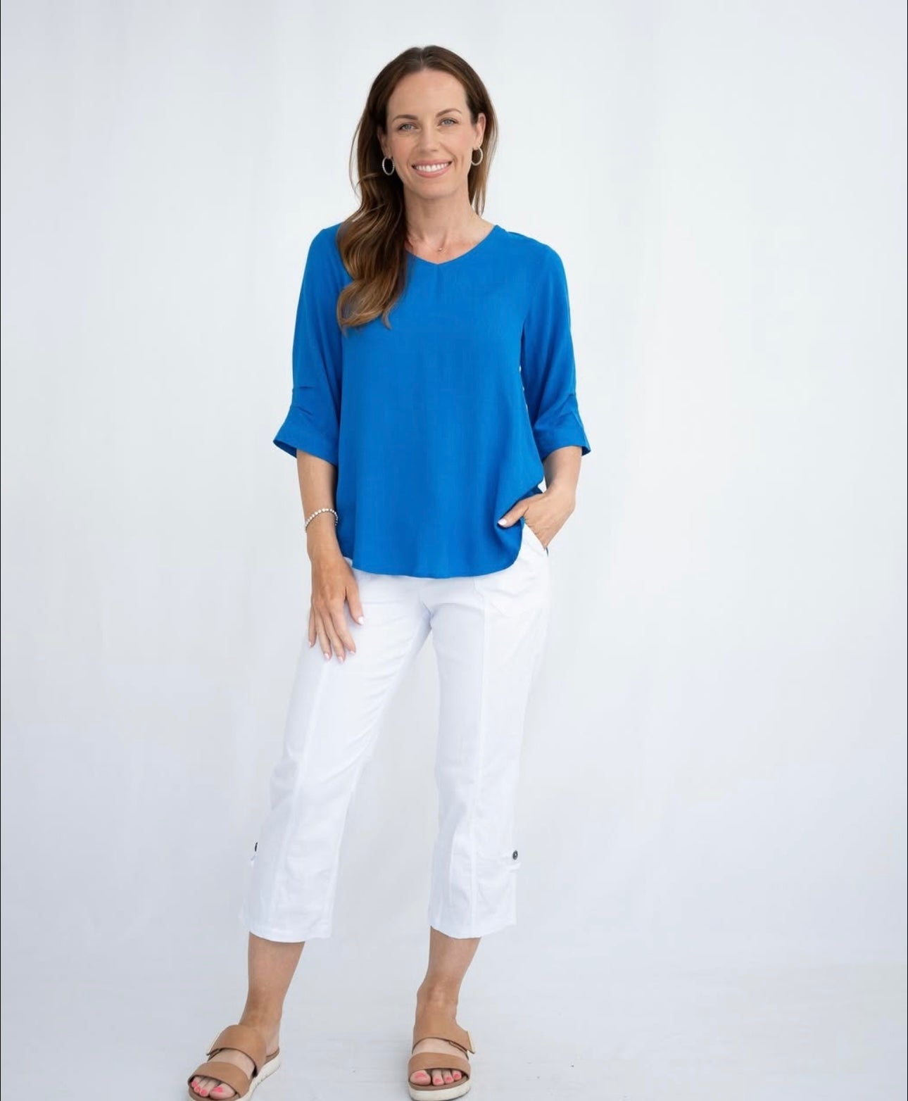 CASEY TOP - COBALT BLUE