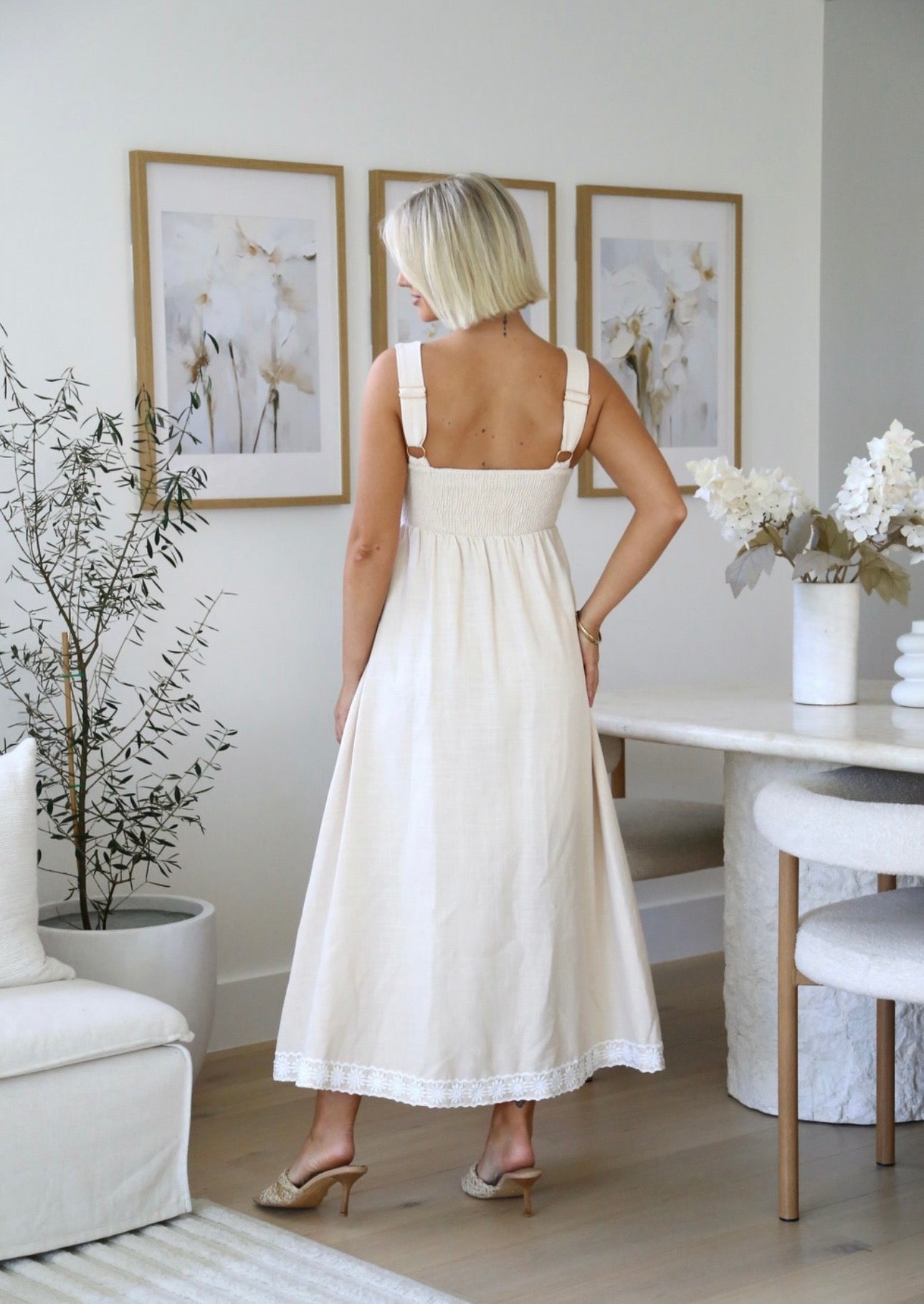 AZAELIA MAXI DRESS - BEIGE