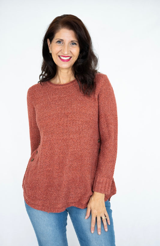 NOVA KNIT JUMPER - RUST