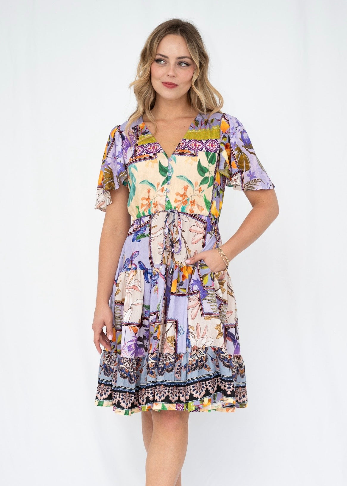 MILLY MINI DRESS - LAVENDER