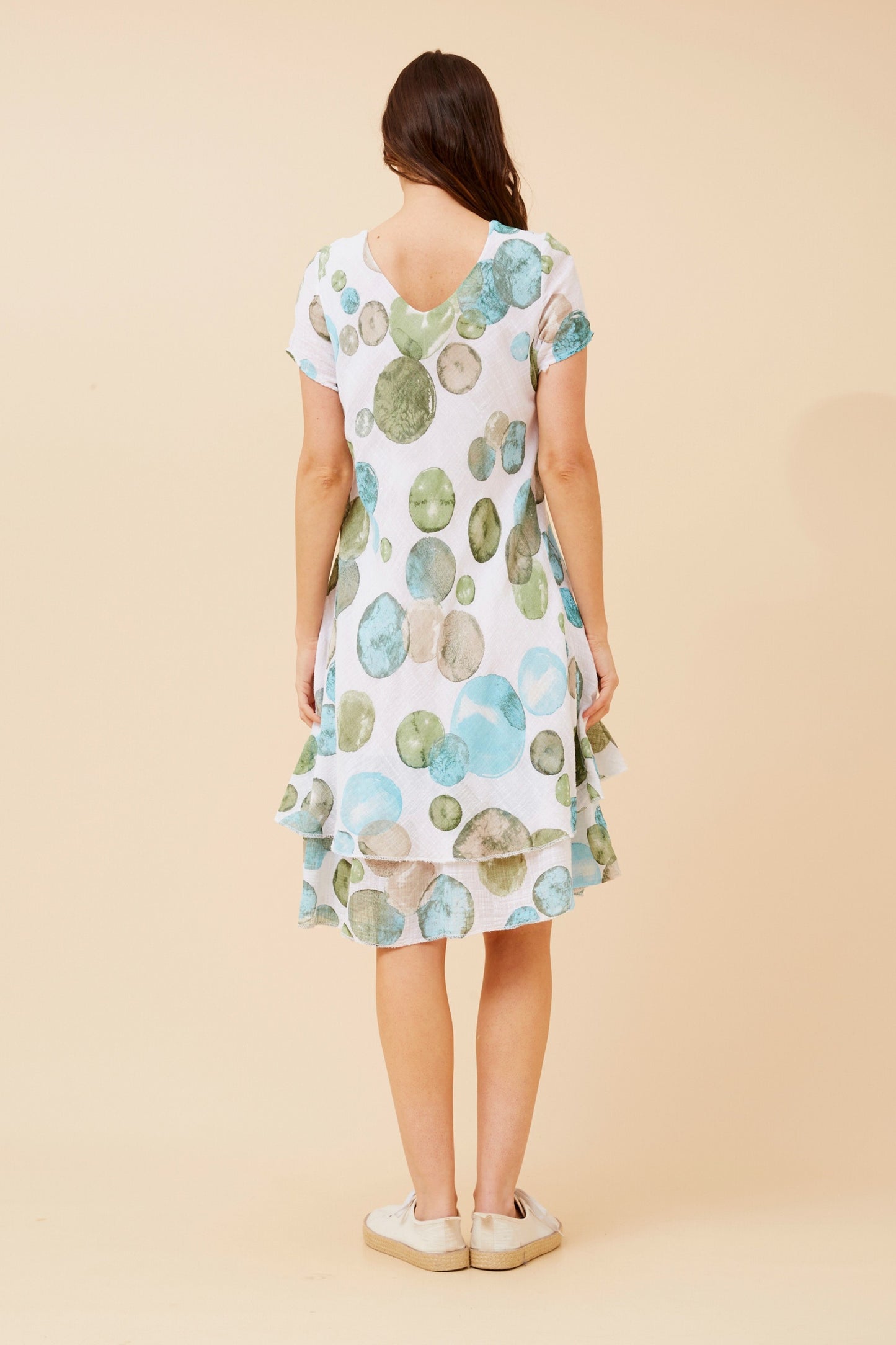 NARELLE MINI DRESS - WHITE SPOT