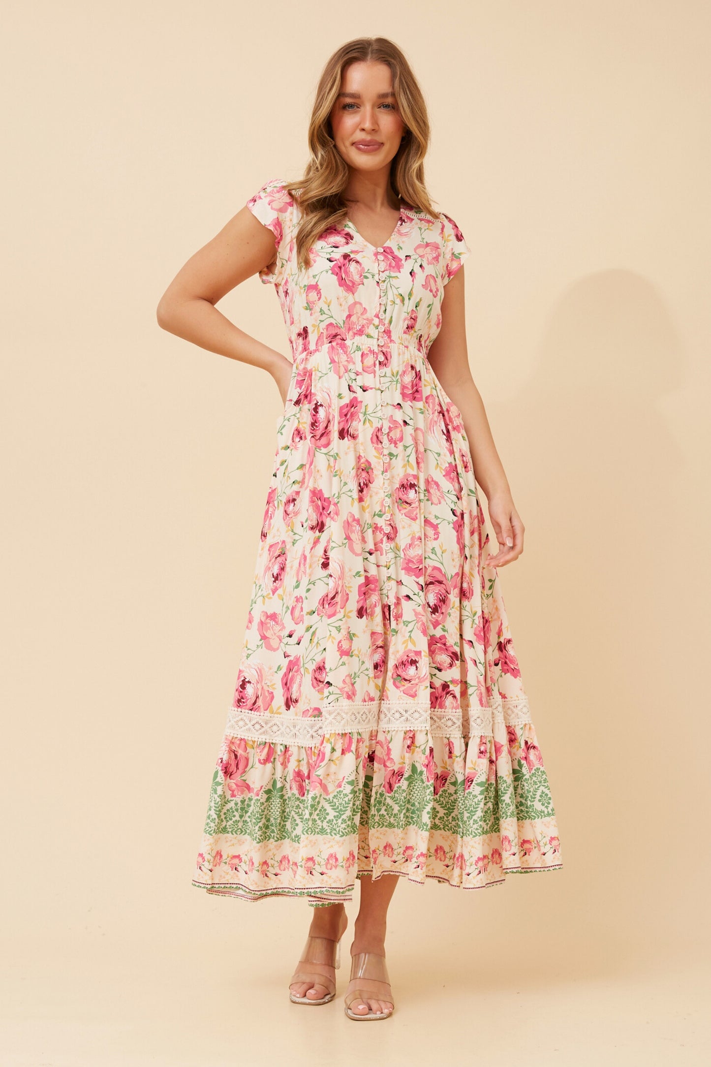 NIKOLA MAXI DRESS - PINK