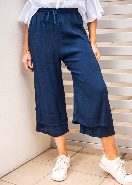 ALINA PANTS - NAVY