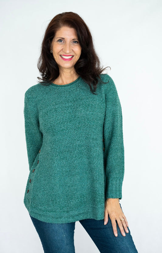 NOVA KNIT JUMPER - TEAL
