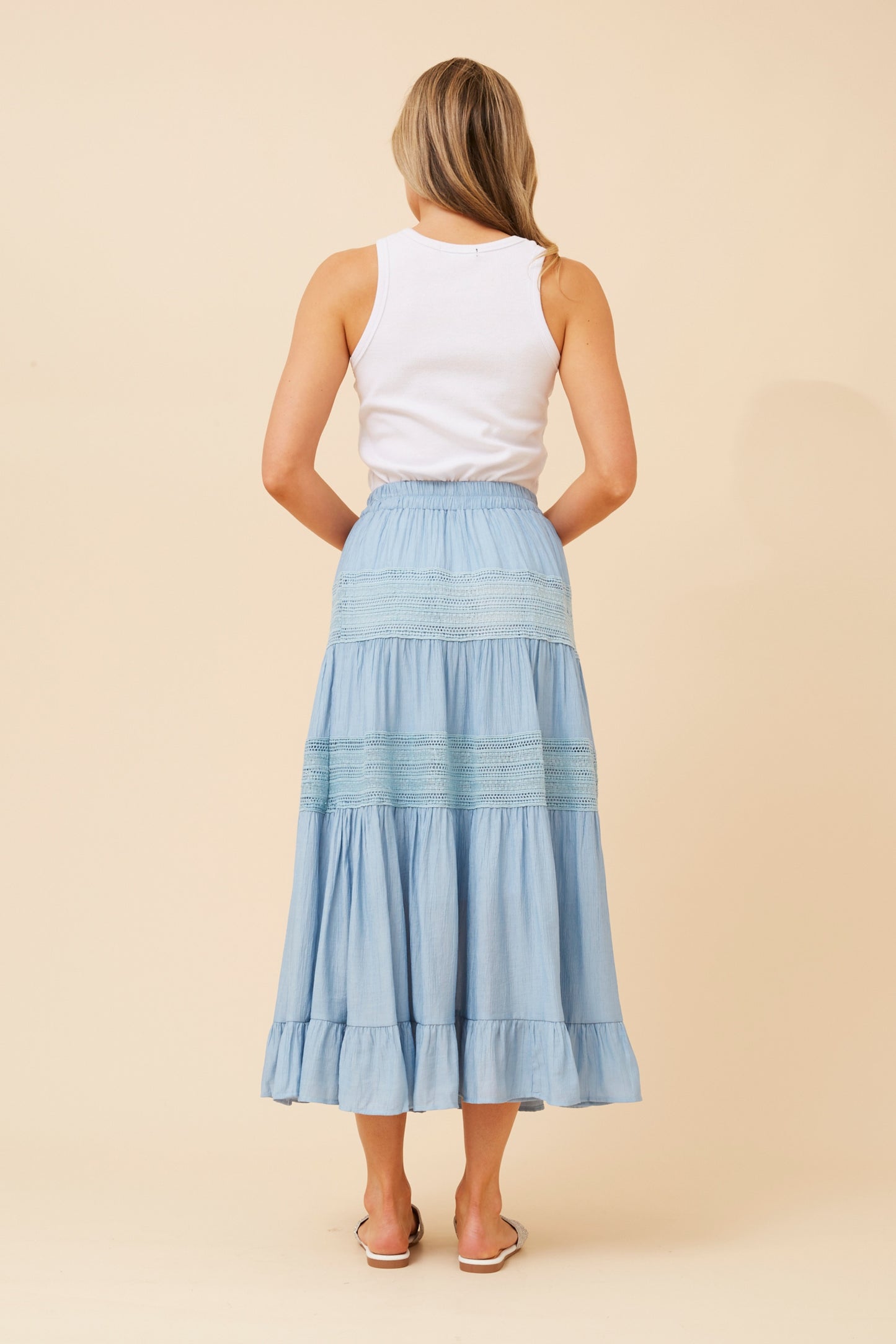 LAINEY SKIRT - BLUE JEAN