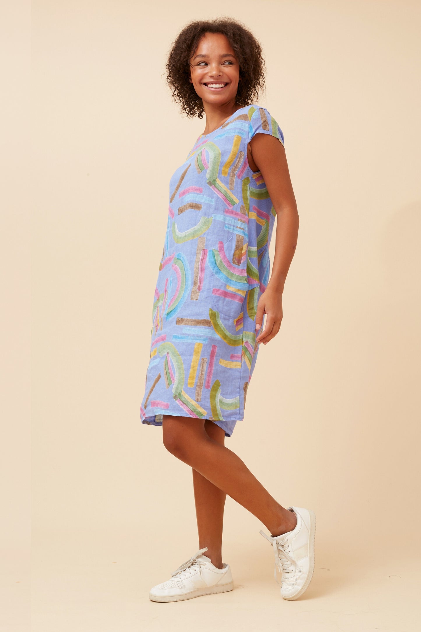 AVERY MINI DRESS - BLUE