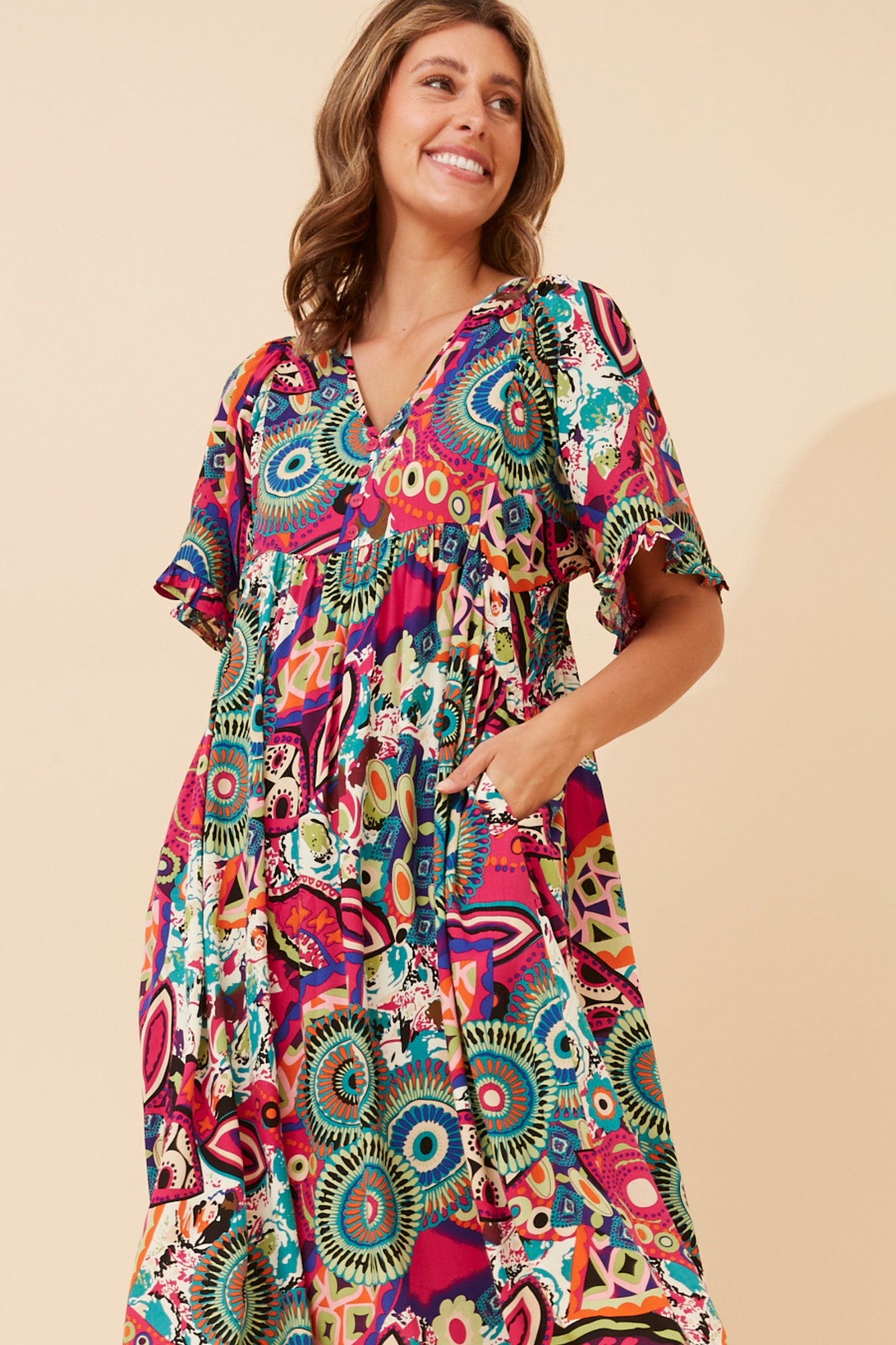 SARSHA MIDI DRESS